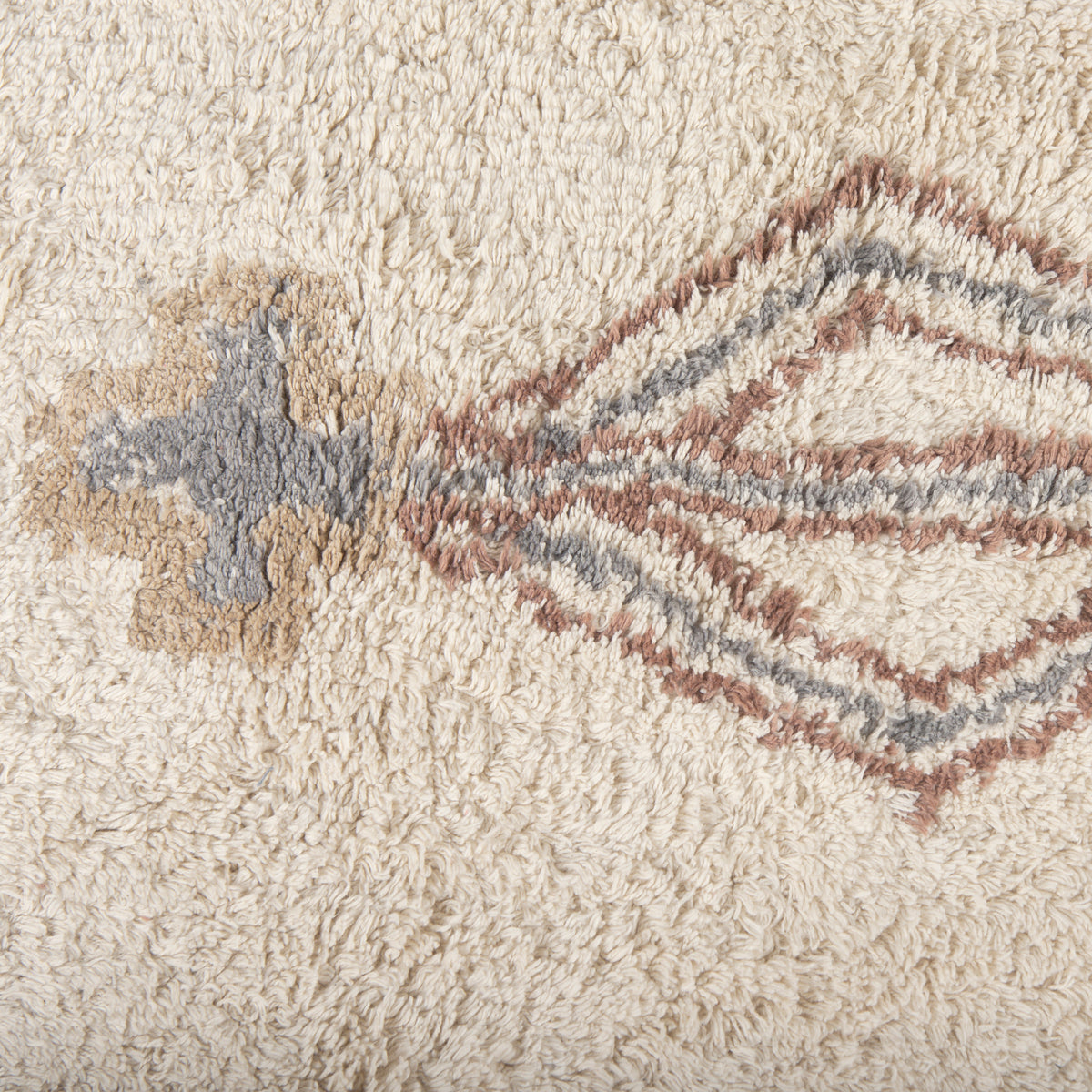 Carla 5x8 Earthy Neutrals Patterned Cotton Area Rug-Area Rugs-DECOROLALA
