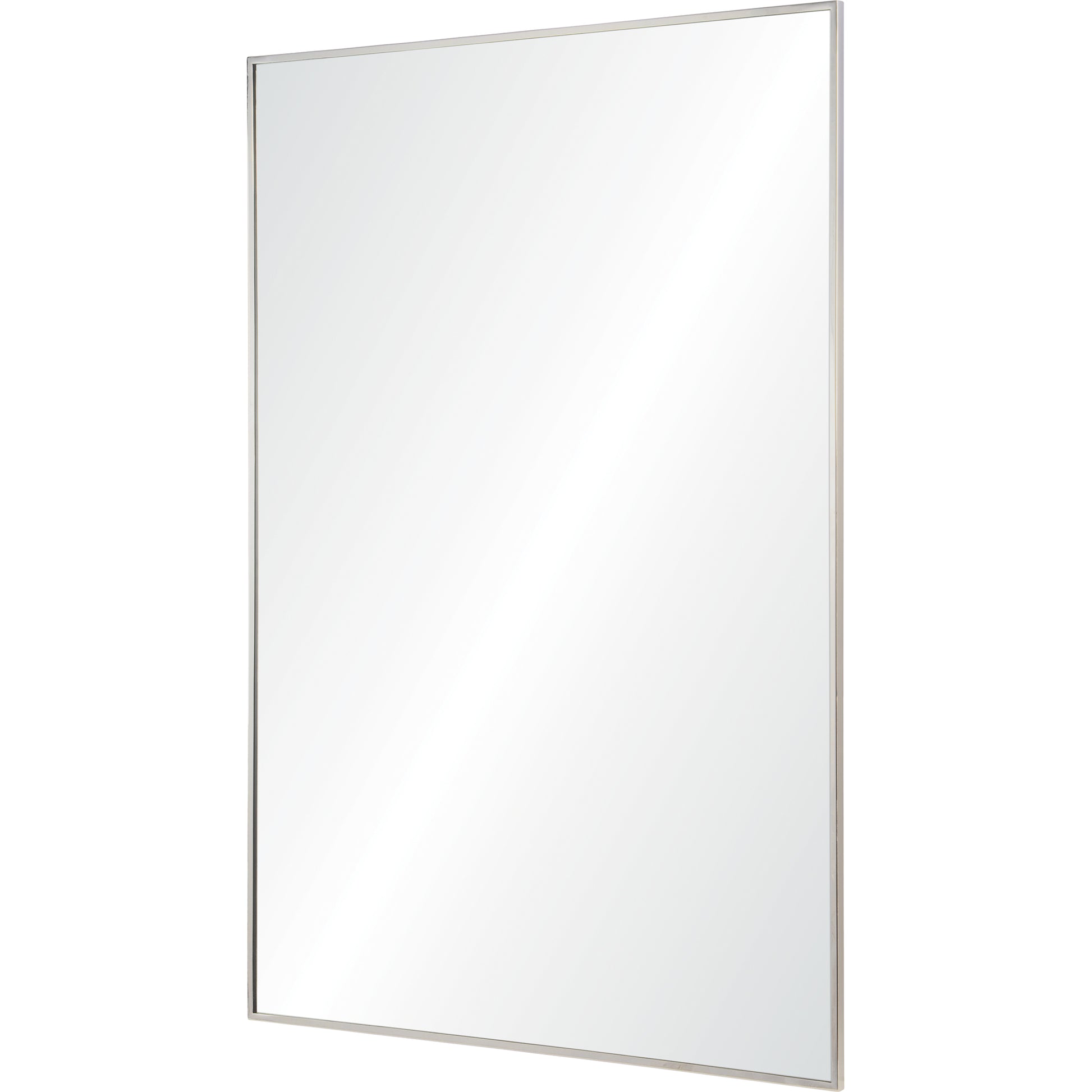Carmelle 40" Tall Rectangle Wall Mirror, Grey-Mirror-DECOROLALA