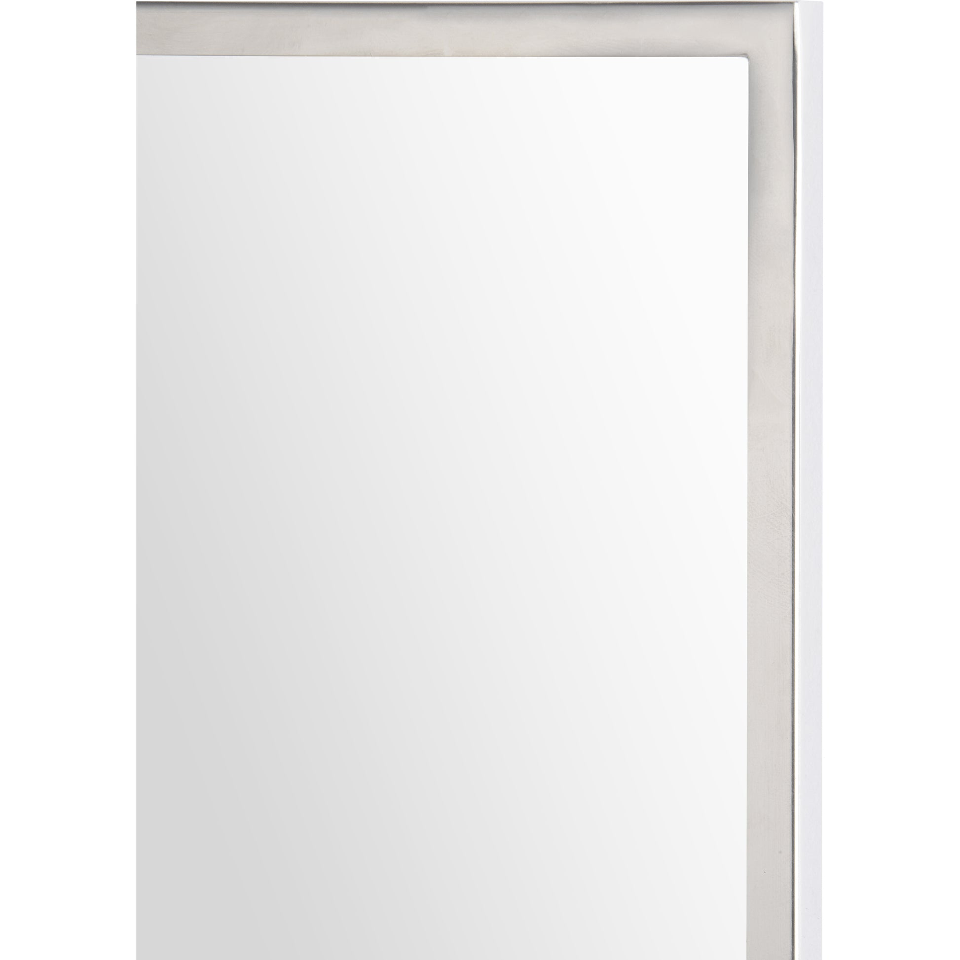 Carmelle 40" Tall Rectangle Wall Mirror, Grey-Mirror-DECOROLALA