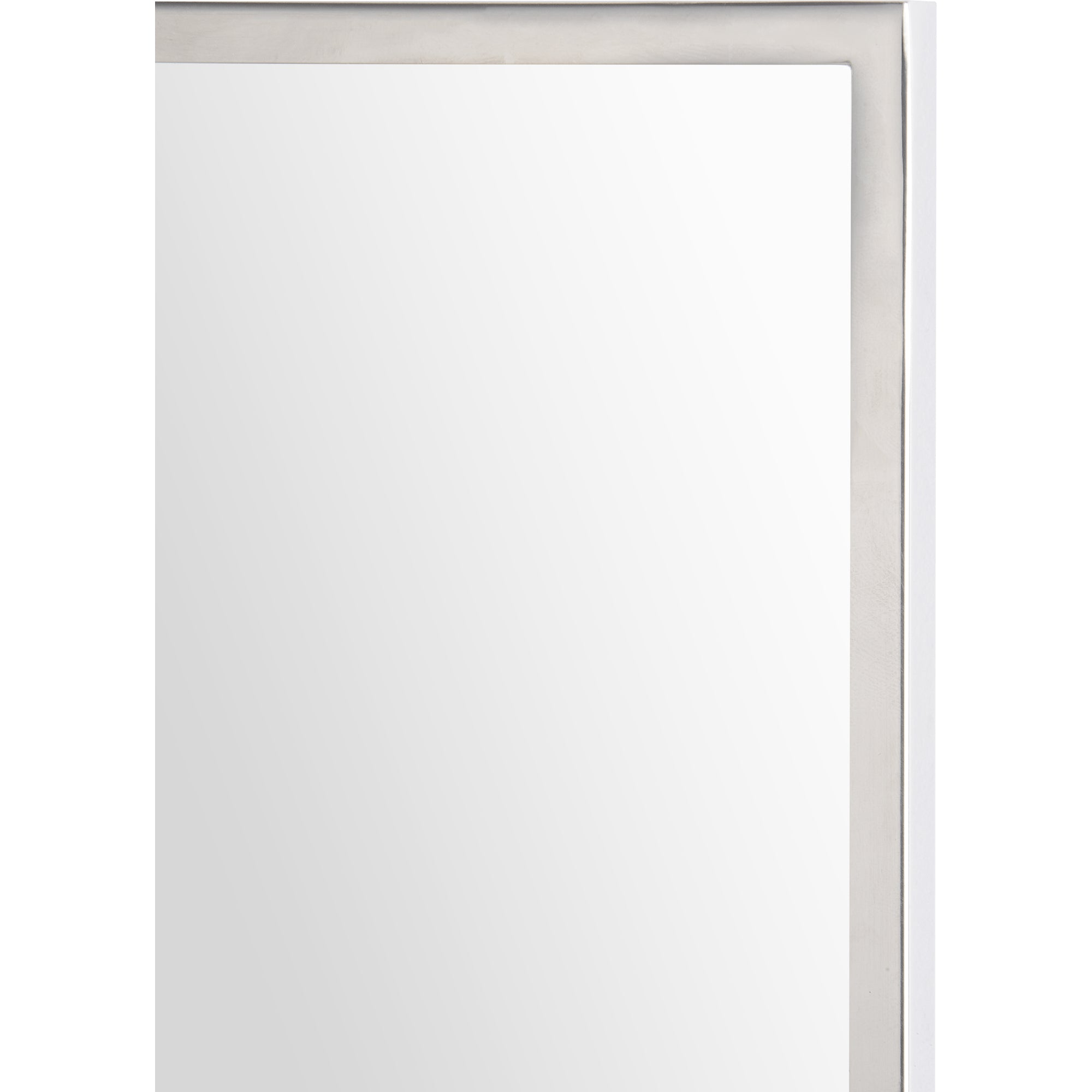 Carmelle 40" Tall Rectangle Wall Mirror, Grey-Mirror-DECOROLALA
