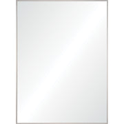 Carmelle 40" Tall Rectangle Wall Mirror, Grey-Mirror-DECOROLALA