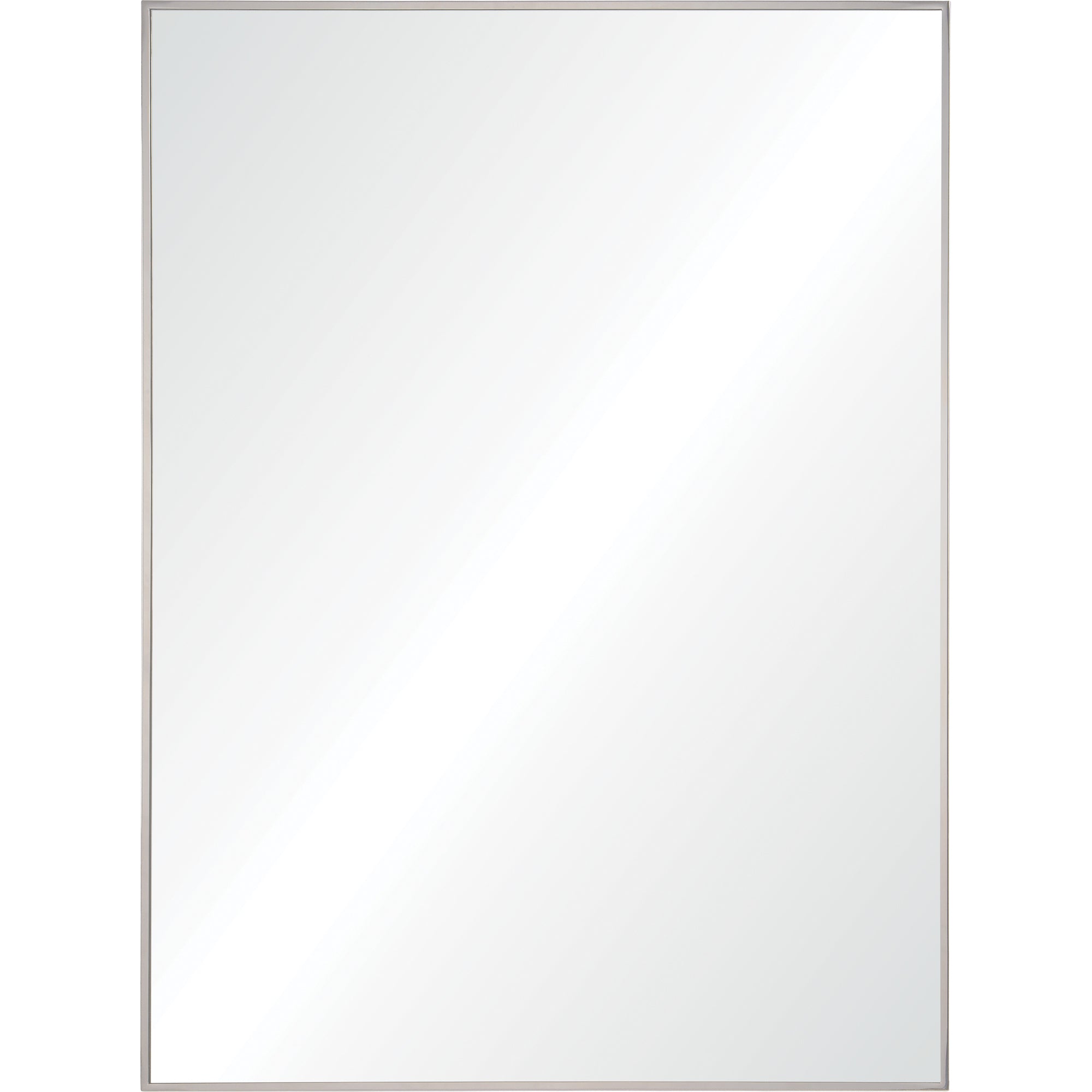 Carmelle 40" Tall Rectangle Wall Mirror, Grey-Mirror-DECOROLALA