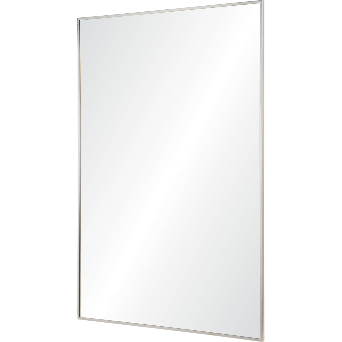 Carmelle 40" Tall Rectangle Wall Mirror, Grey-Mirrors-DECOROLALA