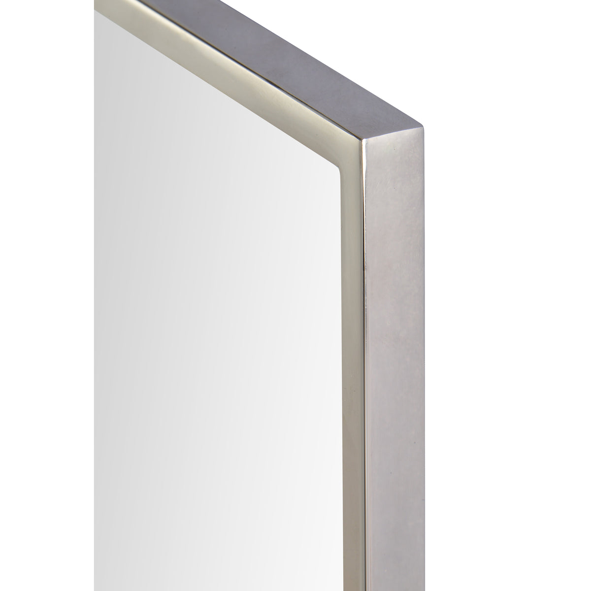 Carmelle 40" Tall Rectangle Wall Mirror, Grey-Mirrors-DECOROLALA