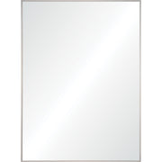 Carmelle 40" Tall Rectangle Wall Mirror, Grey-Mirrors-DECOROLALA