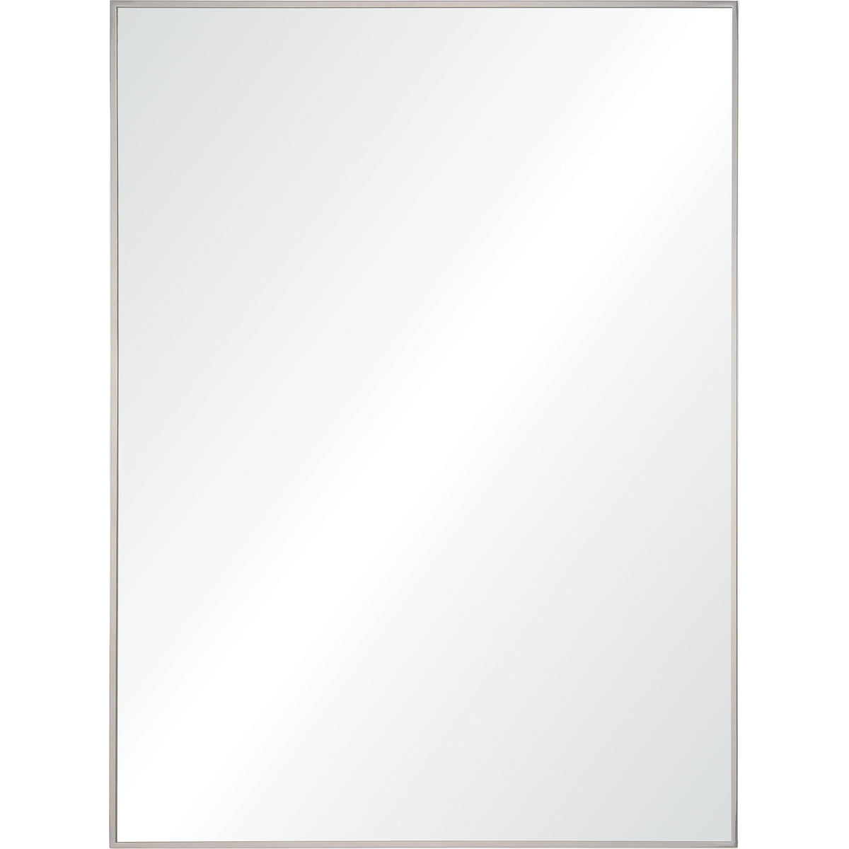 Carmelle 40" Tall Rectangle Wall Mirror, Grey-Mirrors-DECOROLALA