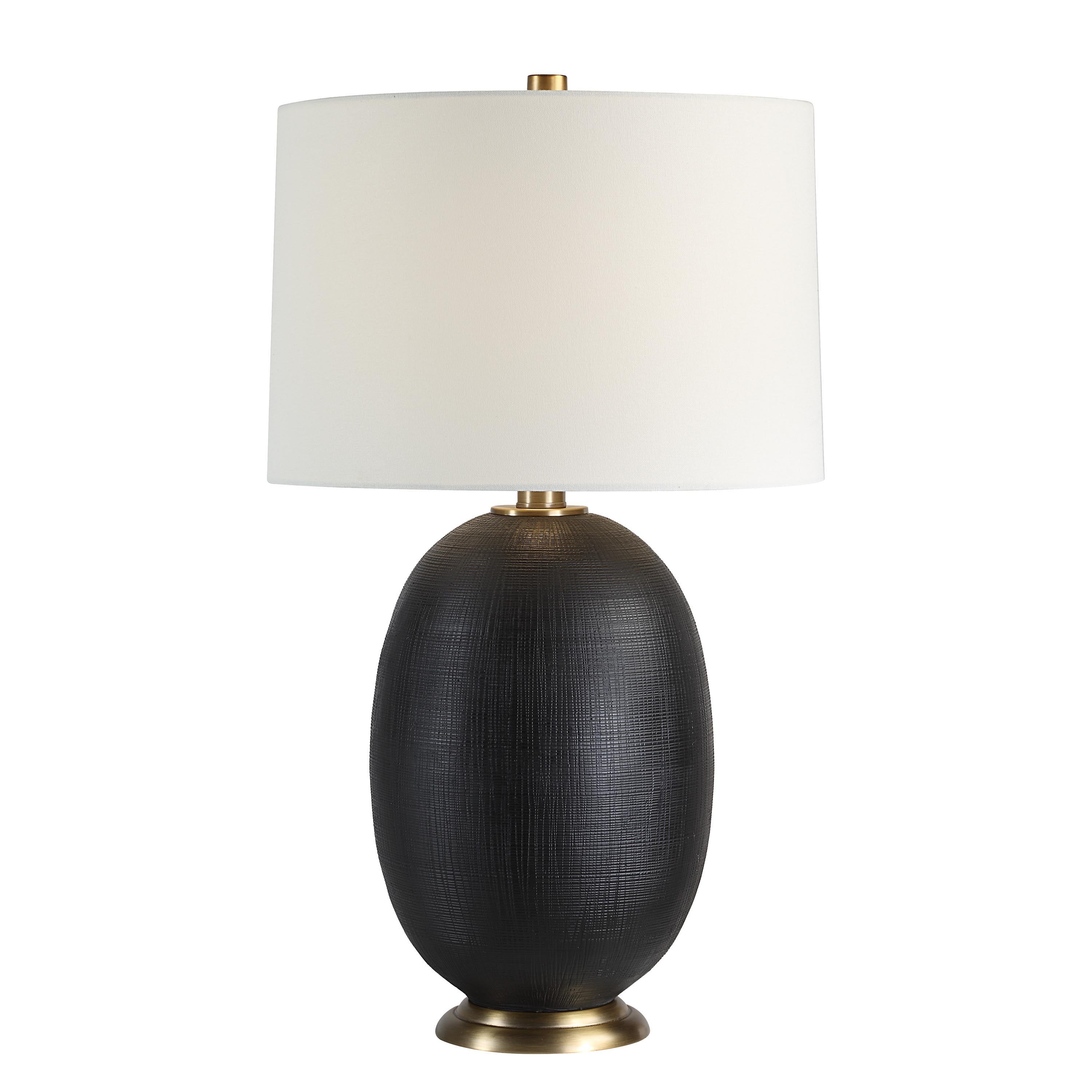 Carmesi 28.5" Table Lamp with 3-Way Switch, Black-Table Lamp-DECOROLALA