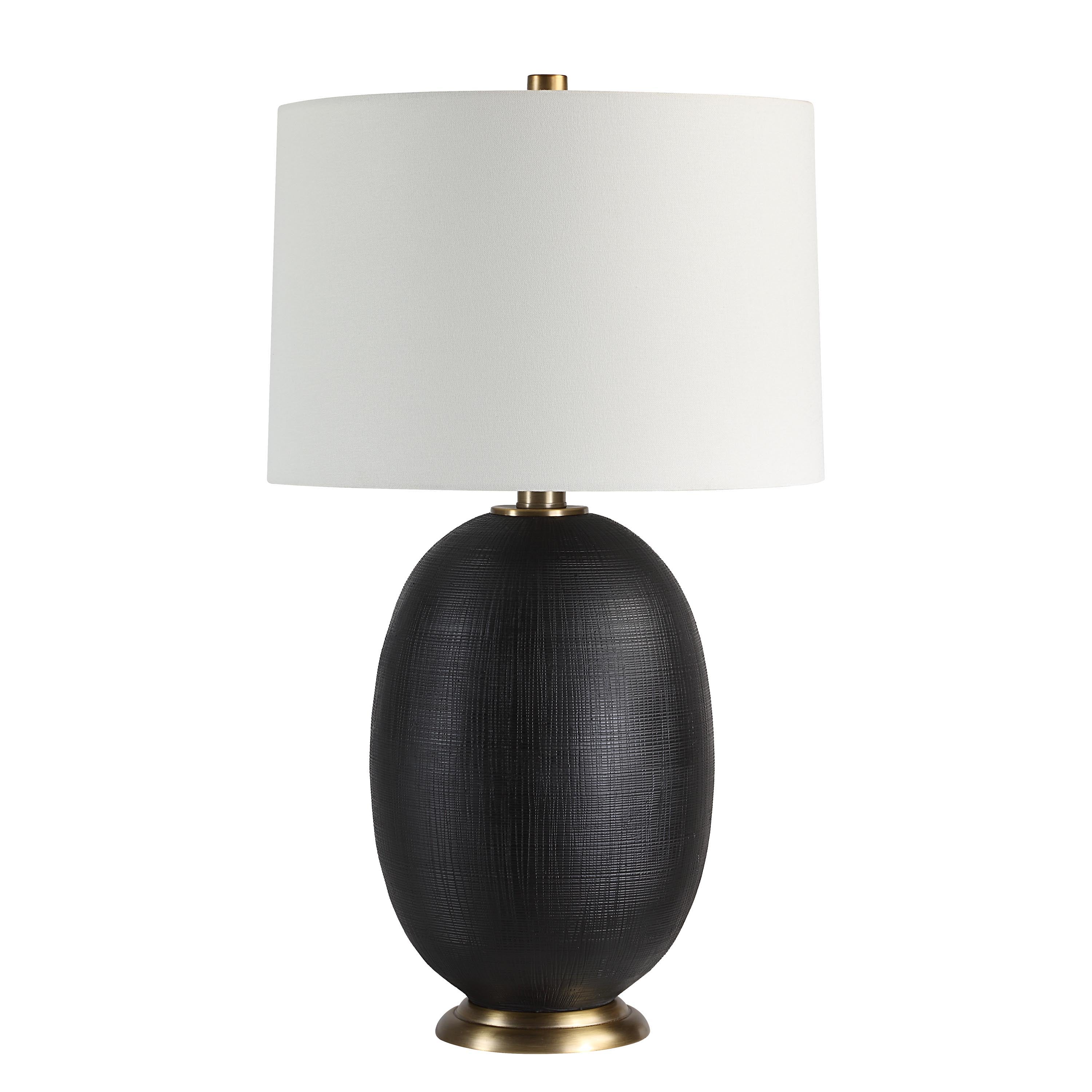 Carmesi 28.5" Table Lamp with 3-Way Switch, Black-Table Lamp-DECOROLALA