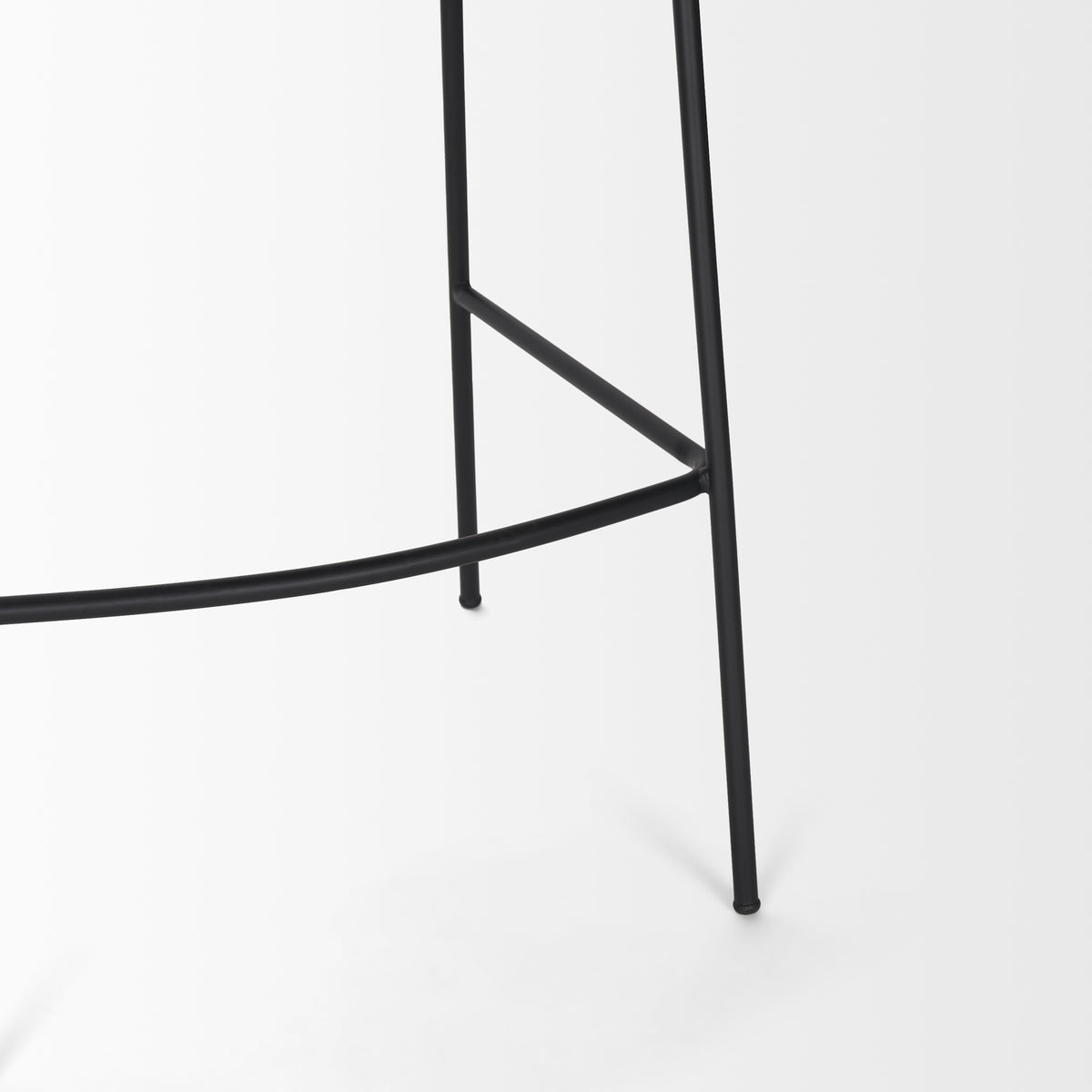 Carolyn Bar Stool w/ Oatmeal Fabric & Matte Black Metal-Bar Stools-DECOROLALA