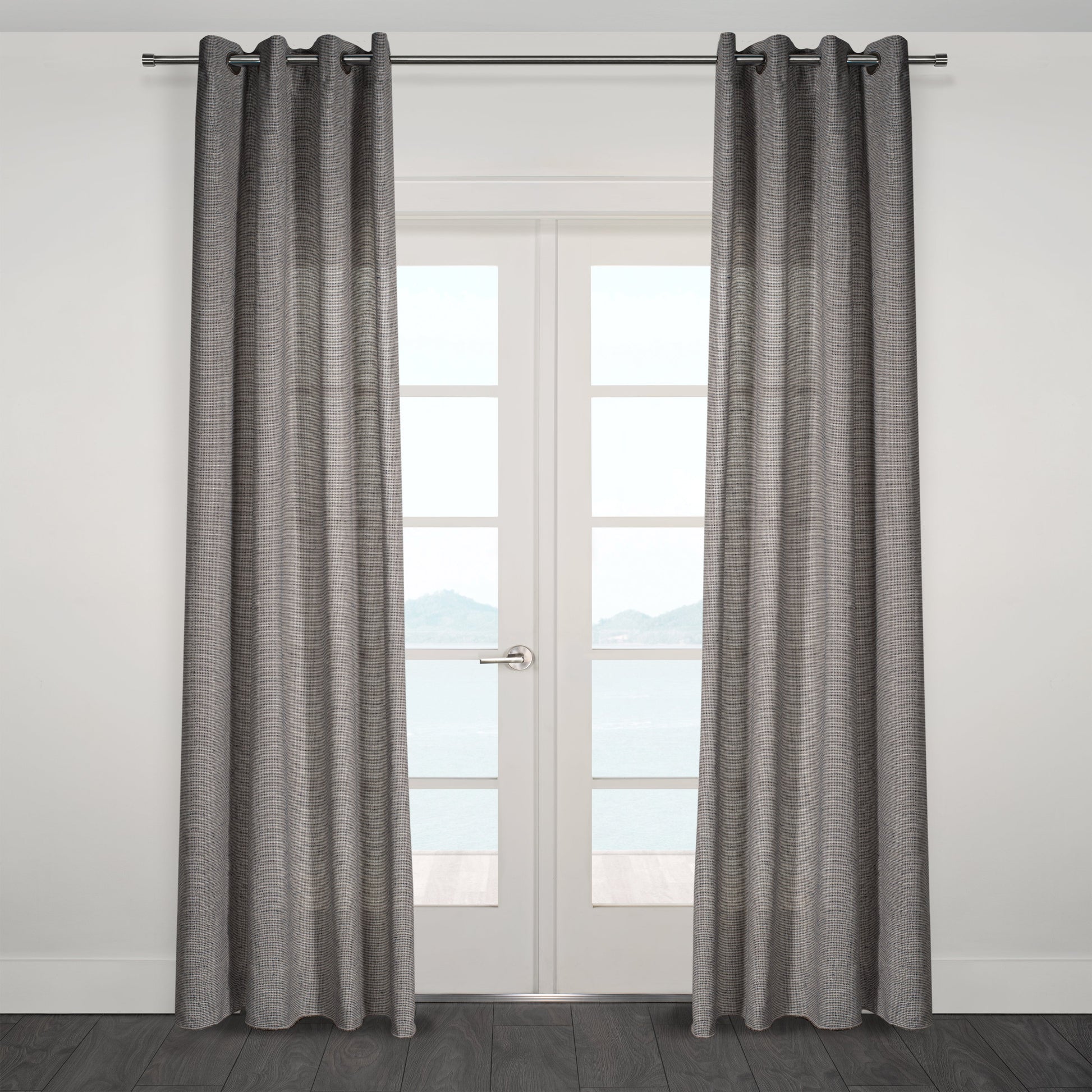 Carrera Jacquard Light Filtering Grommet Curtain-Curtains-DECOROLALA