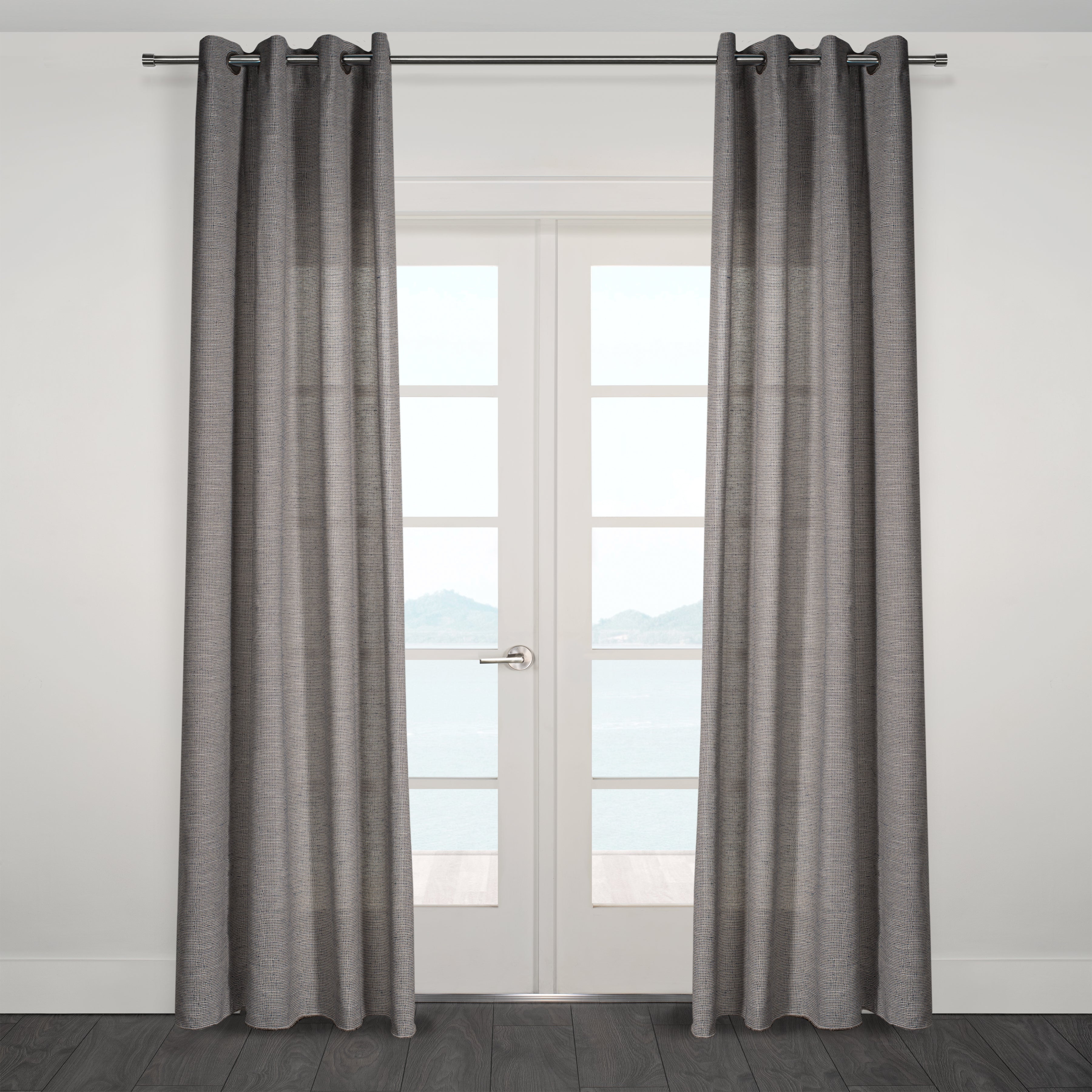 Carrera Jacquard Light Filtering Grommet Curtain-Curtains-DECOROLALA
