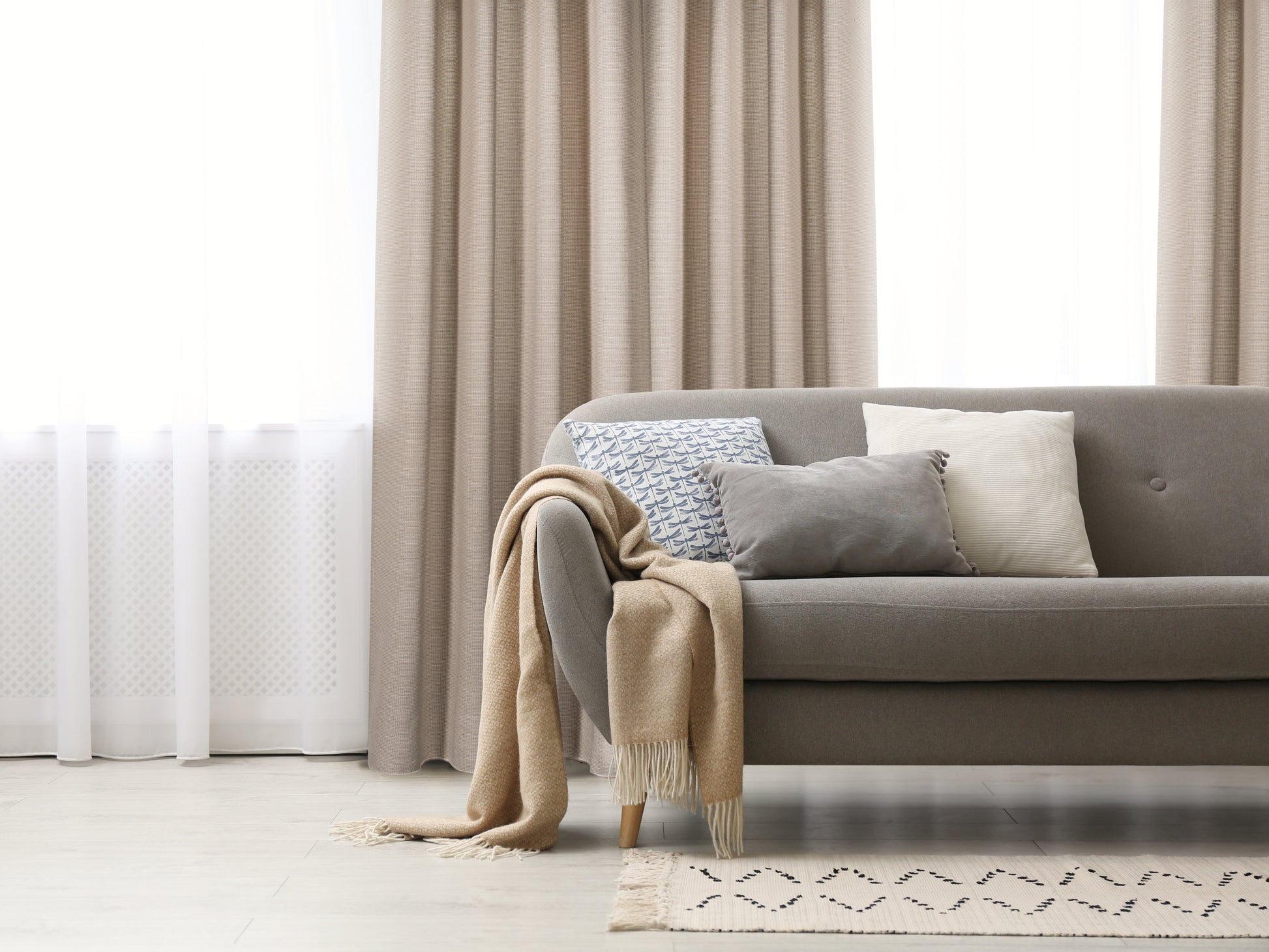Carrera Jacquard Light Filtering Grommet Curtain-Curtains-DECOROLALA