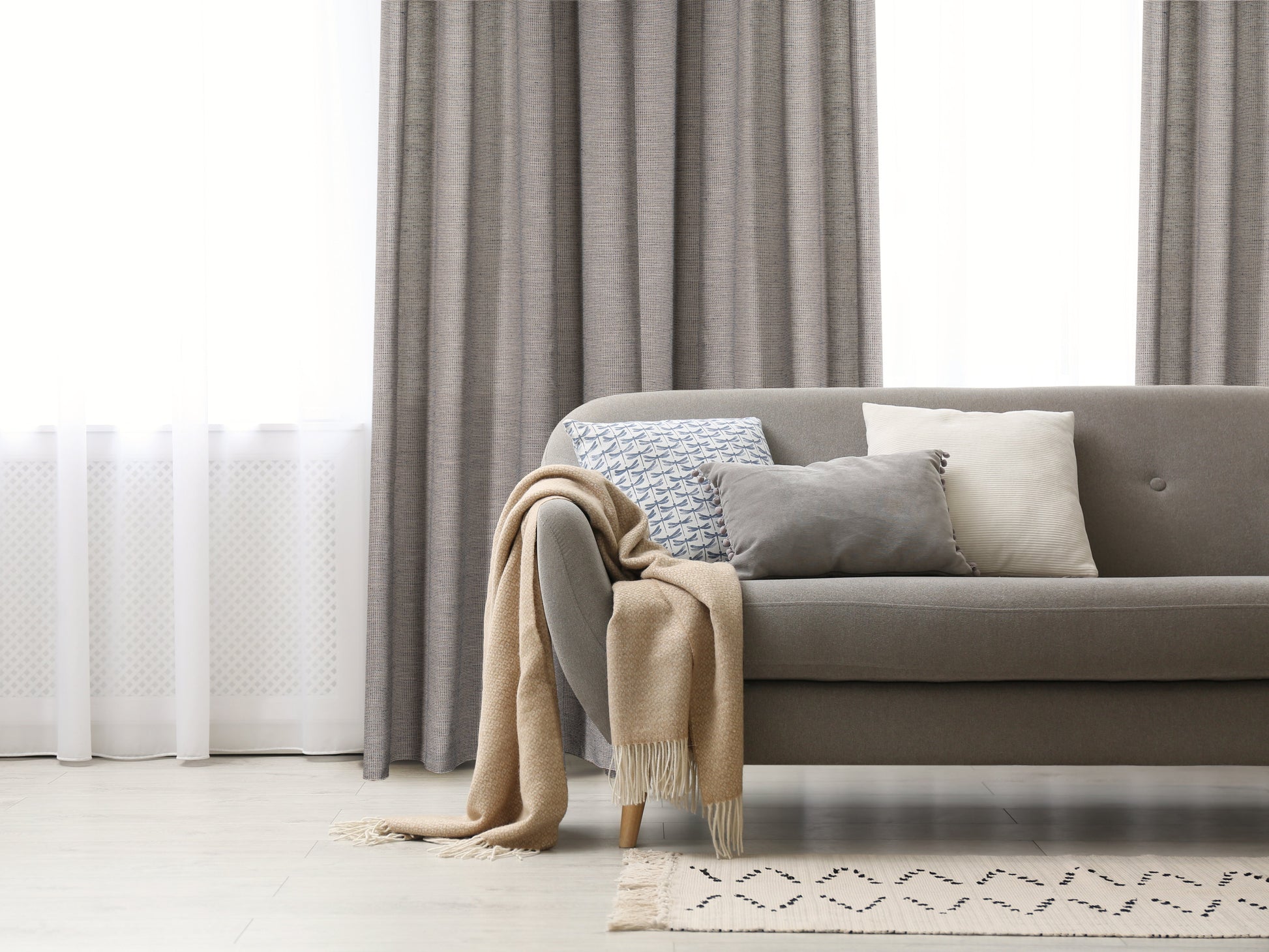 Carrera Jacquard Light Filtering Grommet Curtain-Curtains-DECOROLALA