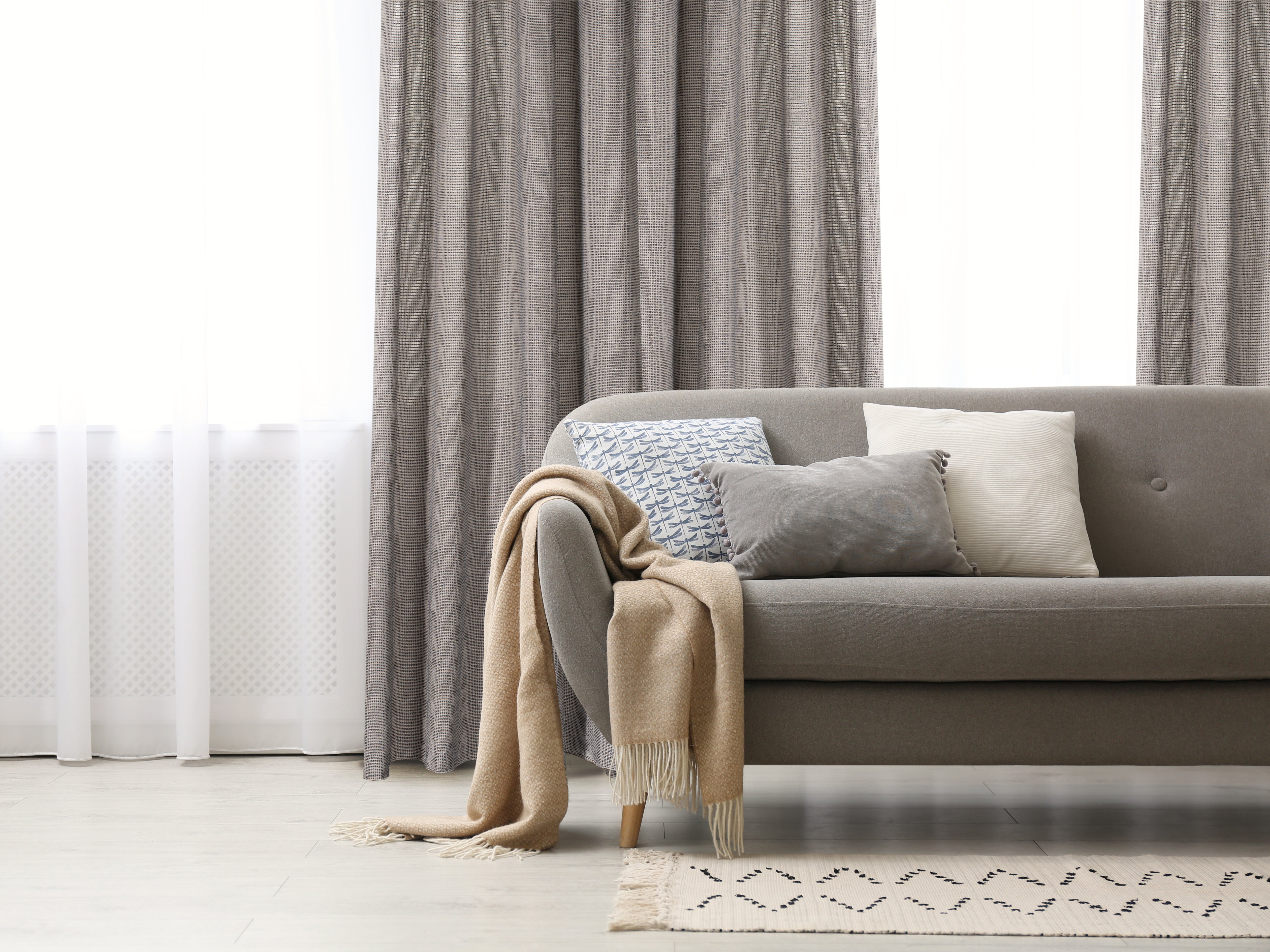 Carrera Jacquard Light Filtering Grommet Curtain-Curtains-DECOROLALA