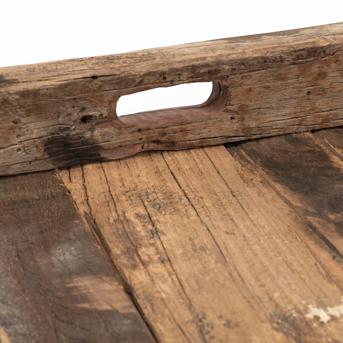 Carson (Large) 30L x 30W Brown Reclaimed Wood Tray-Trays-DECOROLALA