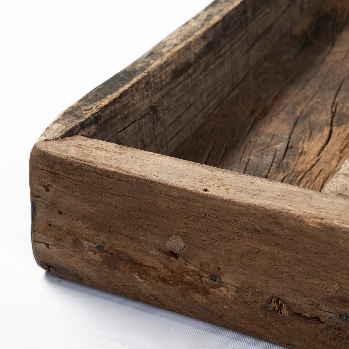 Carson (Large) 30L x 30W Brown Reclaimed Wood Tray-Trays-DECOROLALA