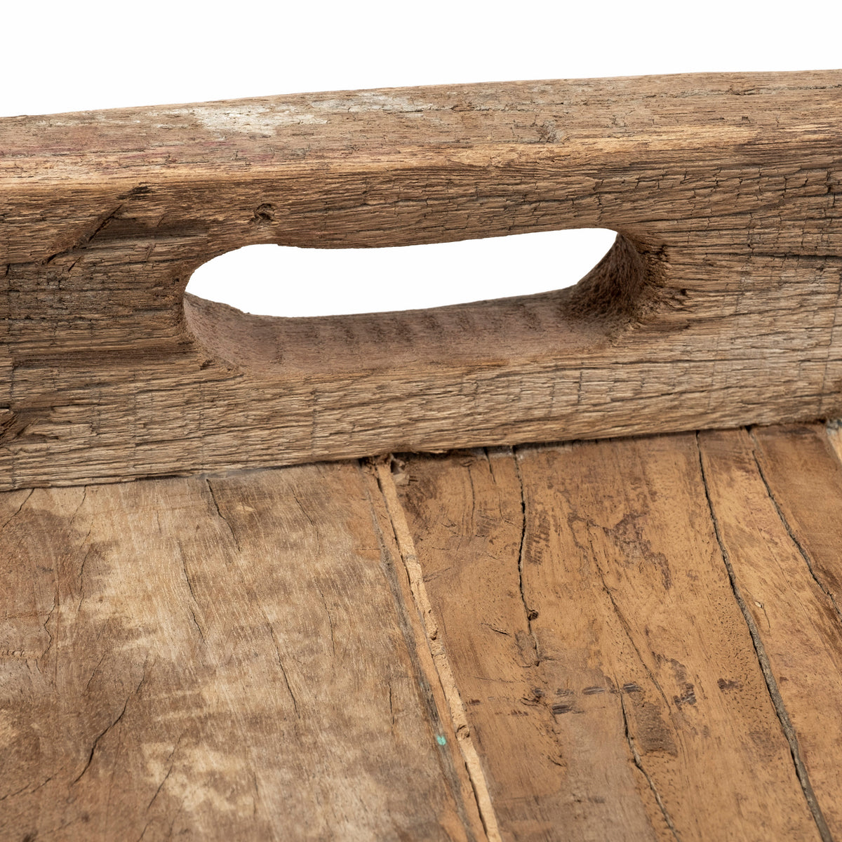 Carson (Small) 24L x 24W Brown Reclaimed Wood Tray-Trays-DECOROLALA