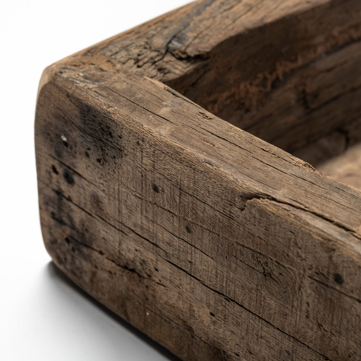 Carson (Small) 24L x 24W Brown Reclaimed Wood Tray-Trays-DECOROLALA