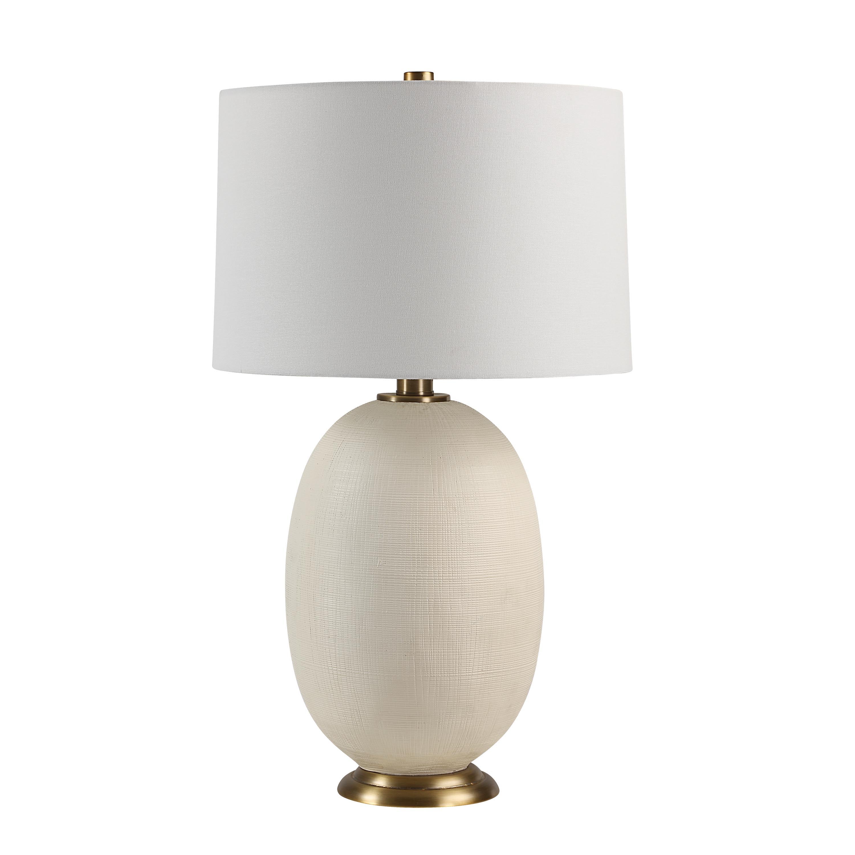 Cartagena 28.5" Table Lamp with 3-Way Switch, White-Table Lamp-DECOROLALA