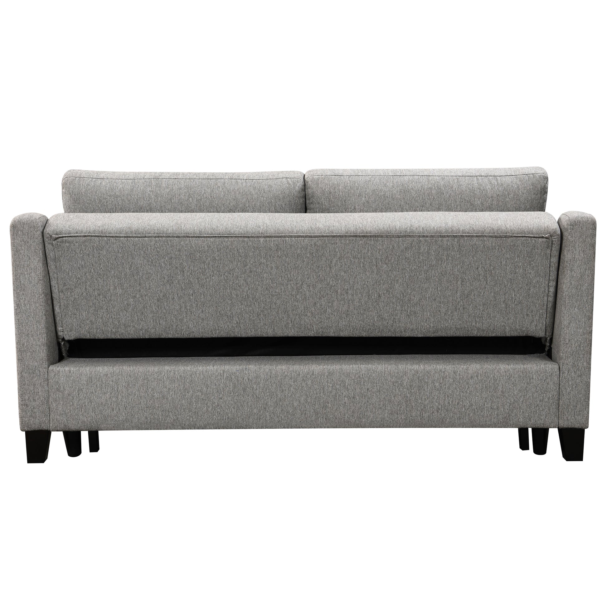Caruso 69 in. Upholstered Convertible Sofa Bed Light Gray-Sofa Bed-DECOROLALA