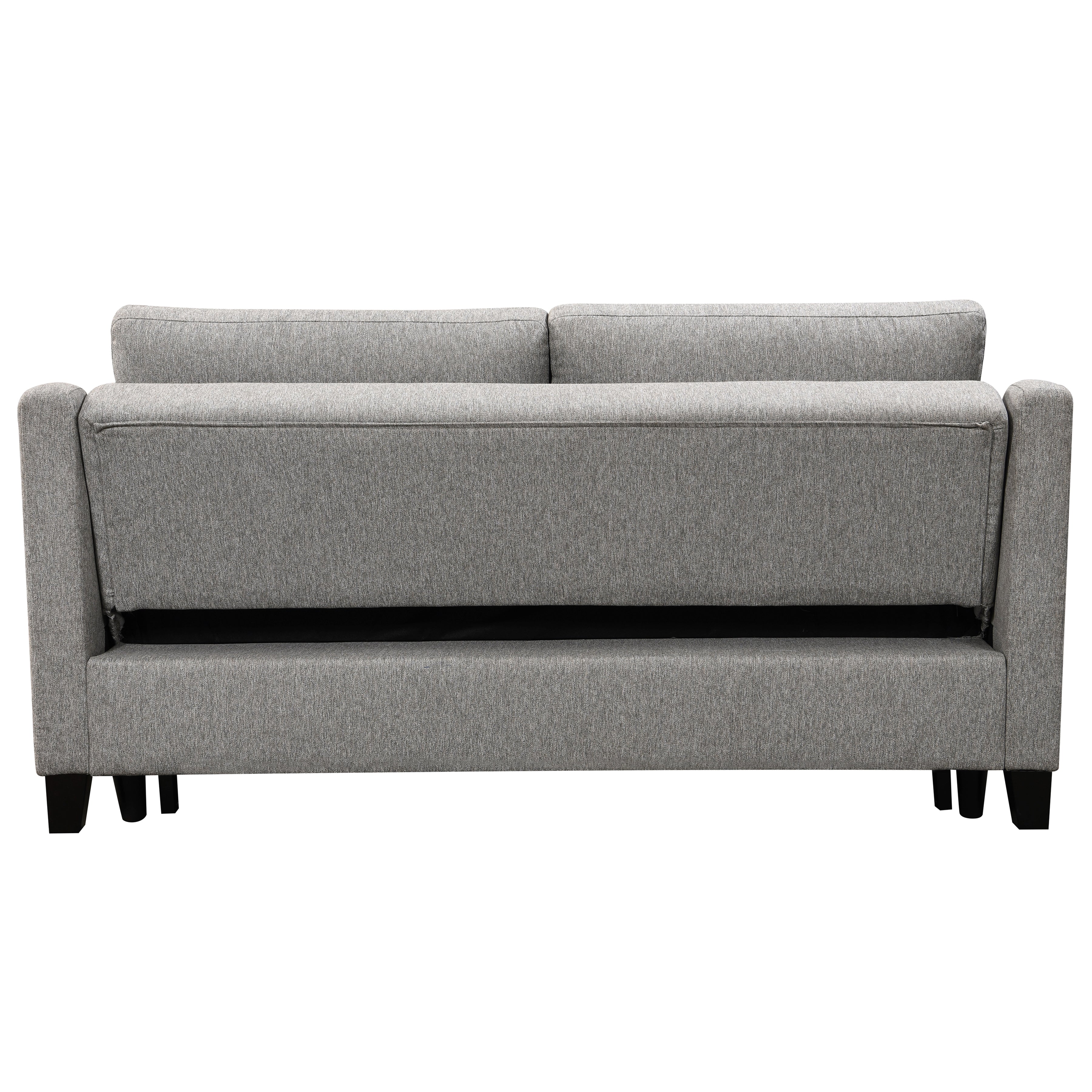 Caruso 69 in. Upholstered Convertible Sofa Bed Light Gray-Sofa Bed-DECOROLALA