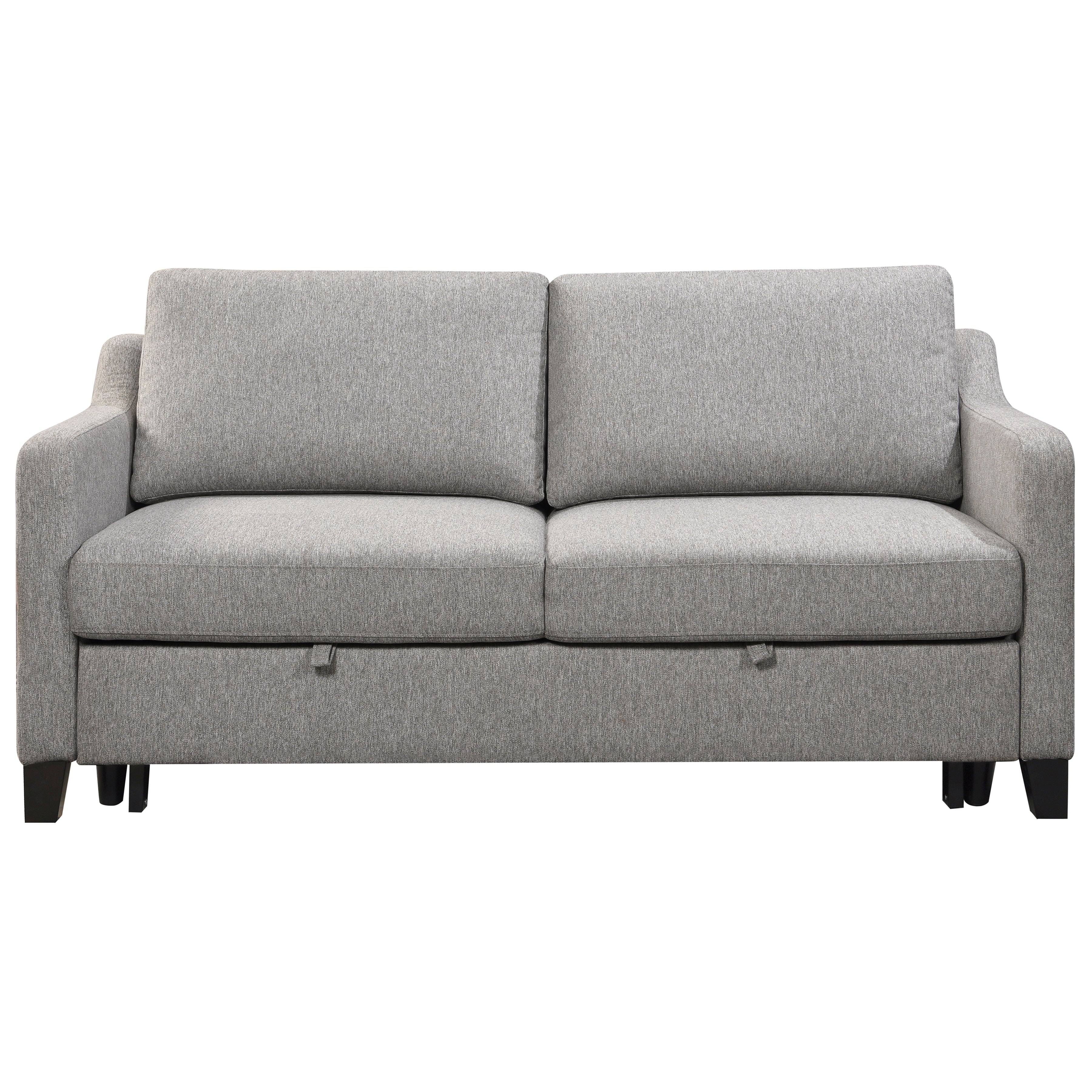 Caruso 69 in. Upholstered Convertible Sofa Bed Light Gray-Sofa Bed-DECOROLALA