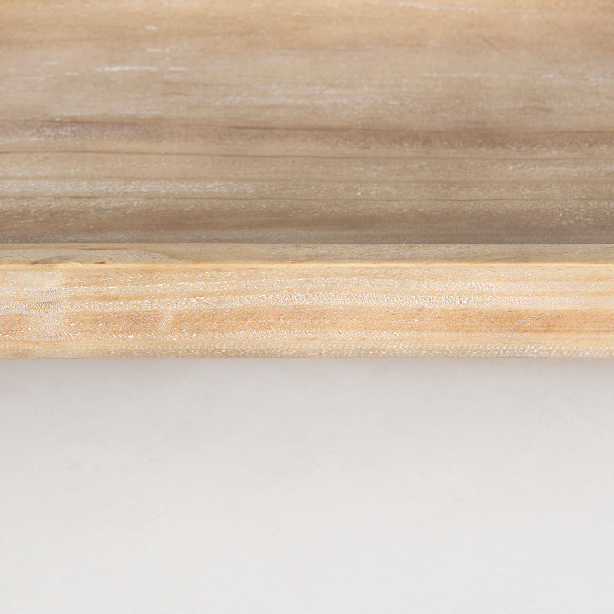 Carver Set of 2 Rectangular White Washed Wood Trays-Trays-DECOROLALA