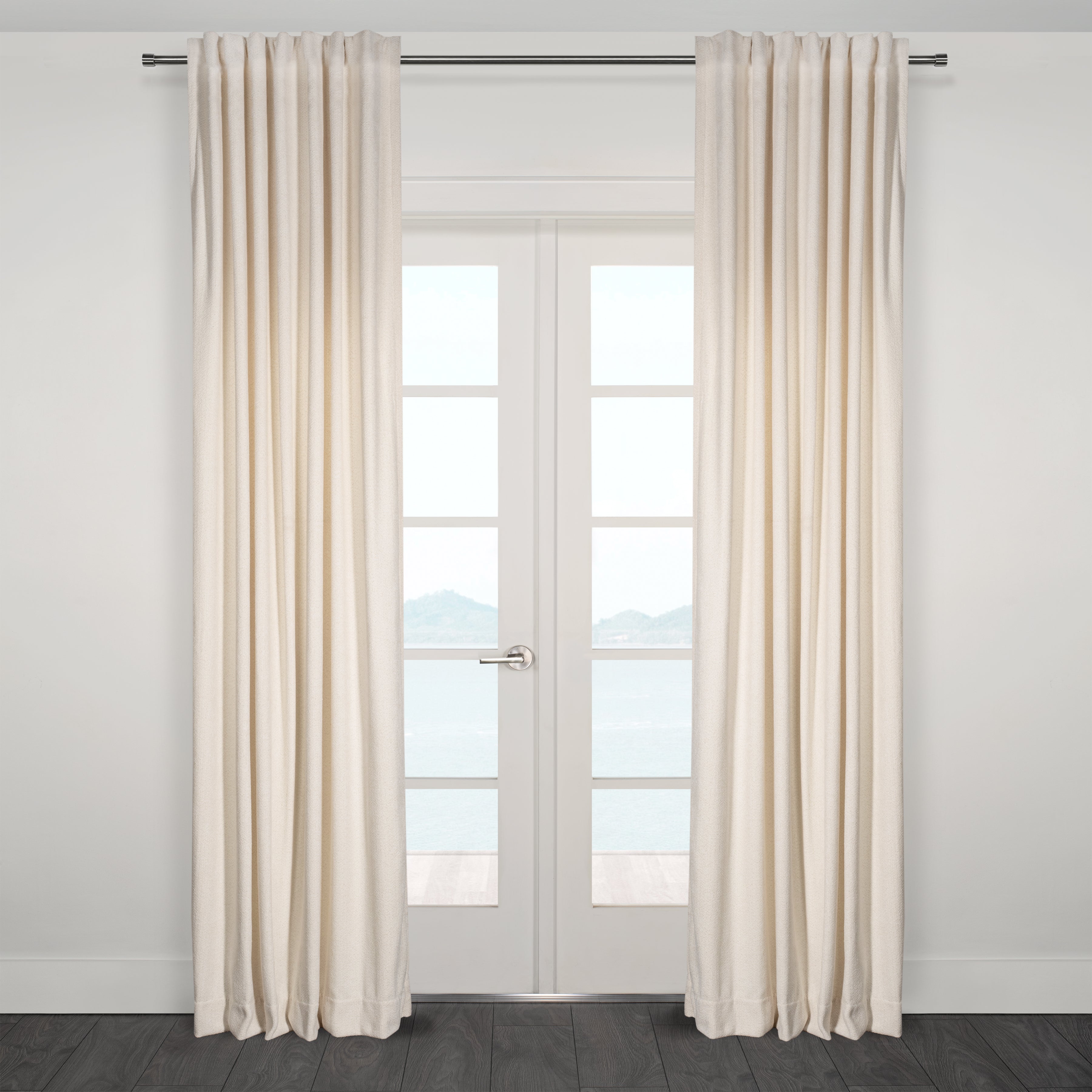 Casablanca Chenille Light Filtering Reverse Tab Curtain-Curtains-DECOROLALA