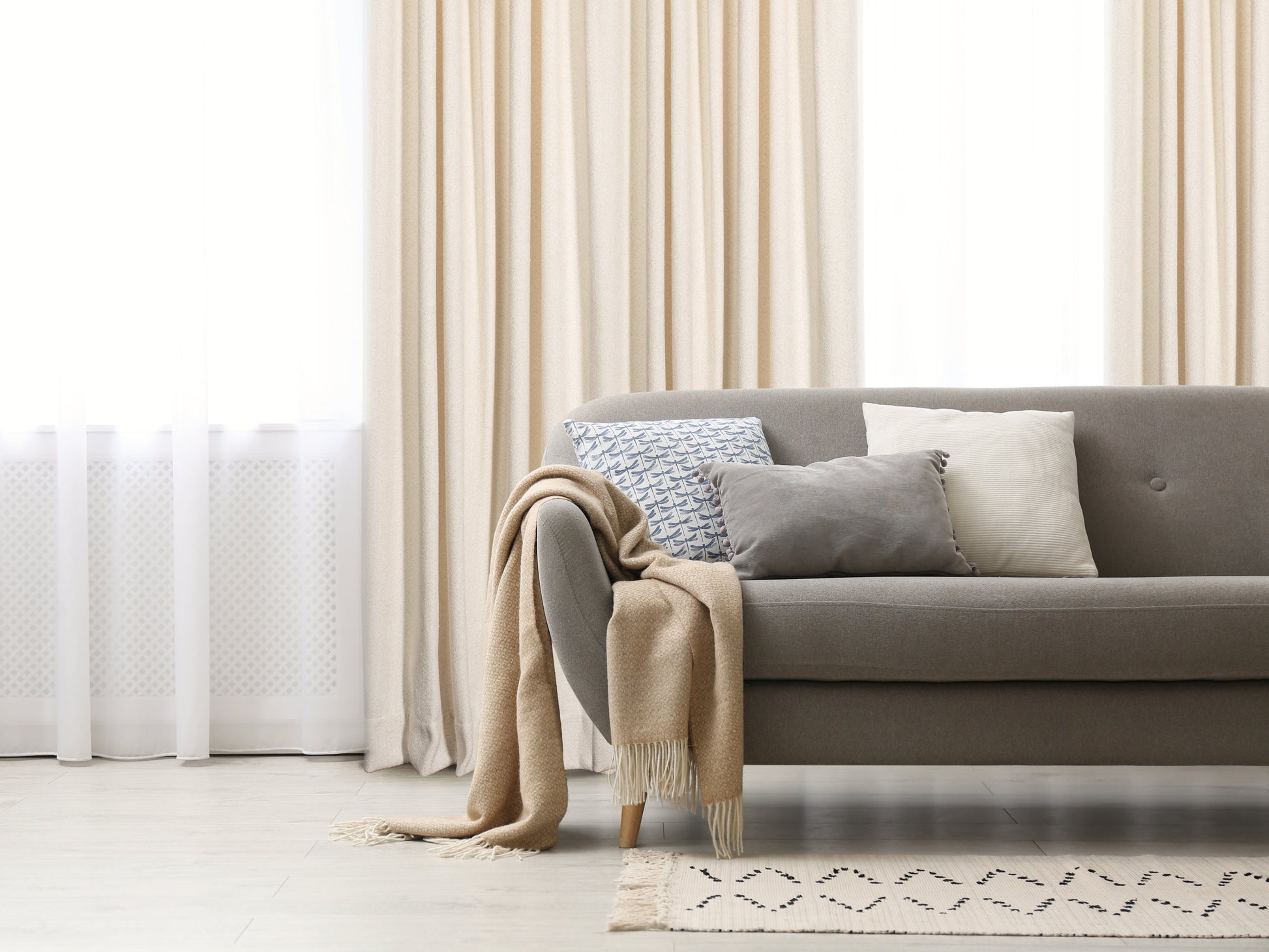 Casablanca Chenille Light Filtering Reverse Tab Curtain-Curtains-DECOROLALA