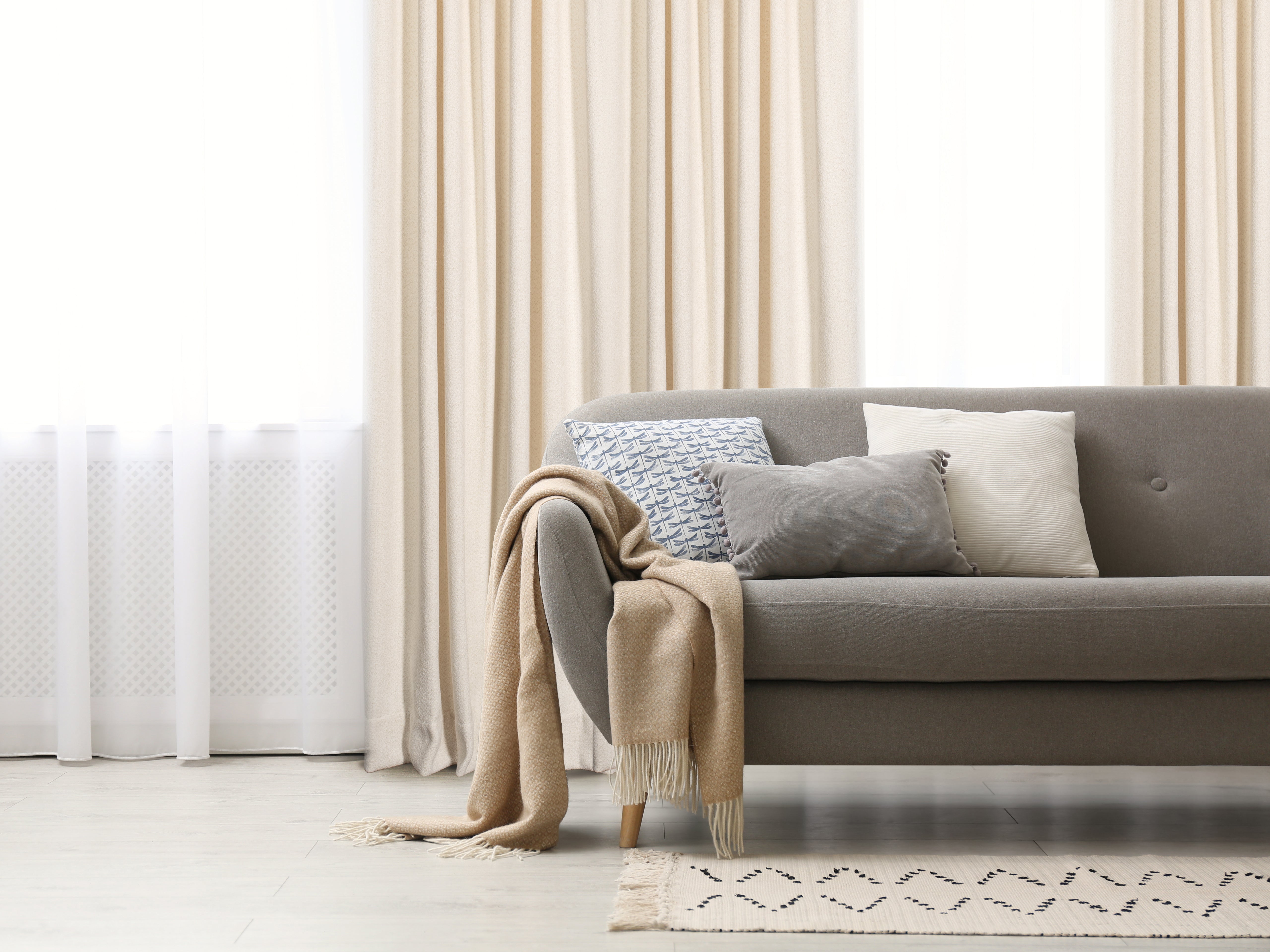 Casablanca Chenille Light Filtering Reverse Tab Curtain-Curtains-DECOROLALA