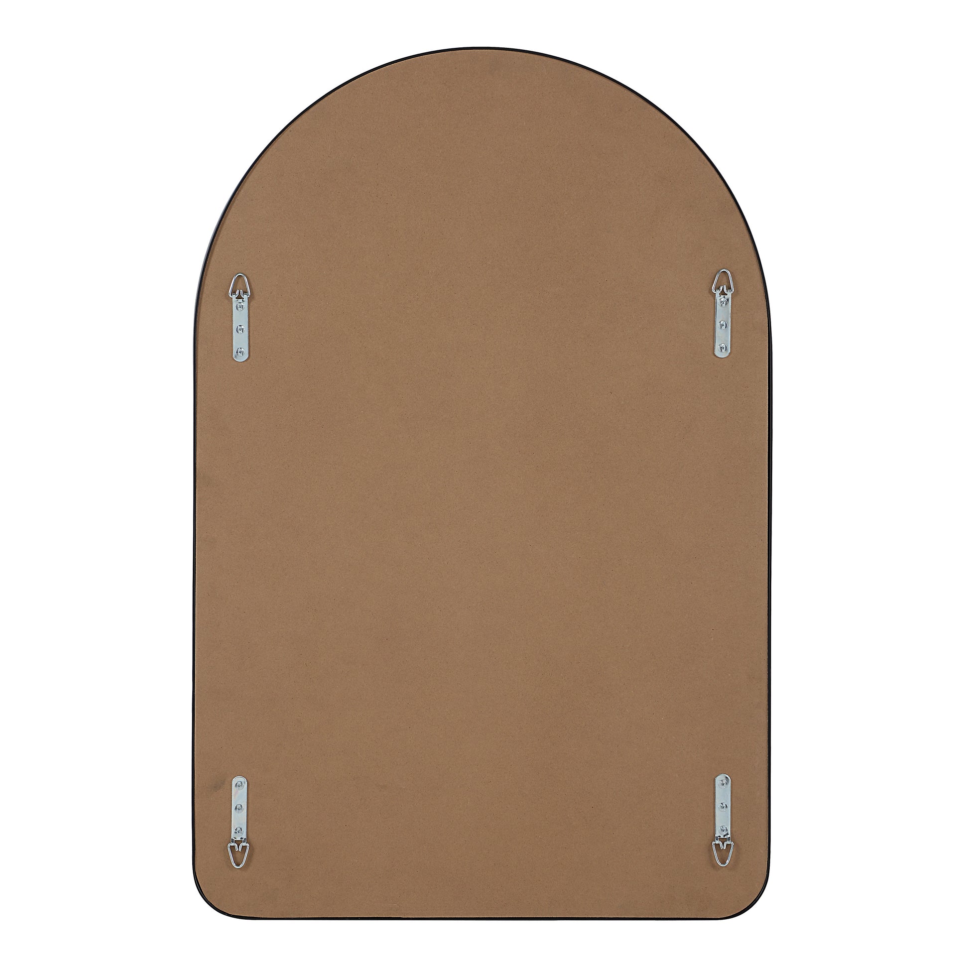 Cascais 36" H x 24" W Wall Mirror, Black-Mirror-DECOROLALA