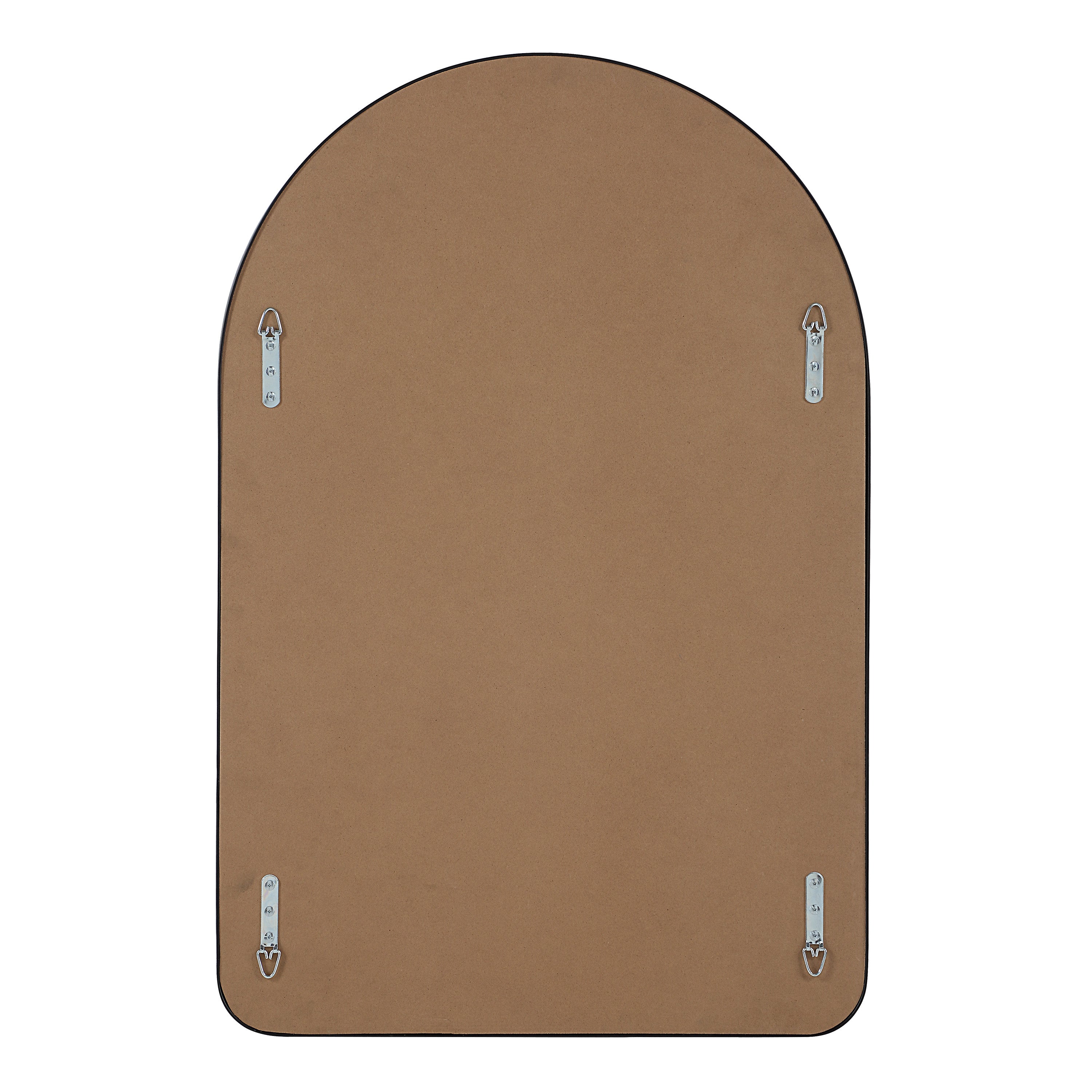 Cascais 36" H x 24" W Wall Mirror, Black-Mirror-DECOROLALA