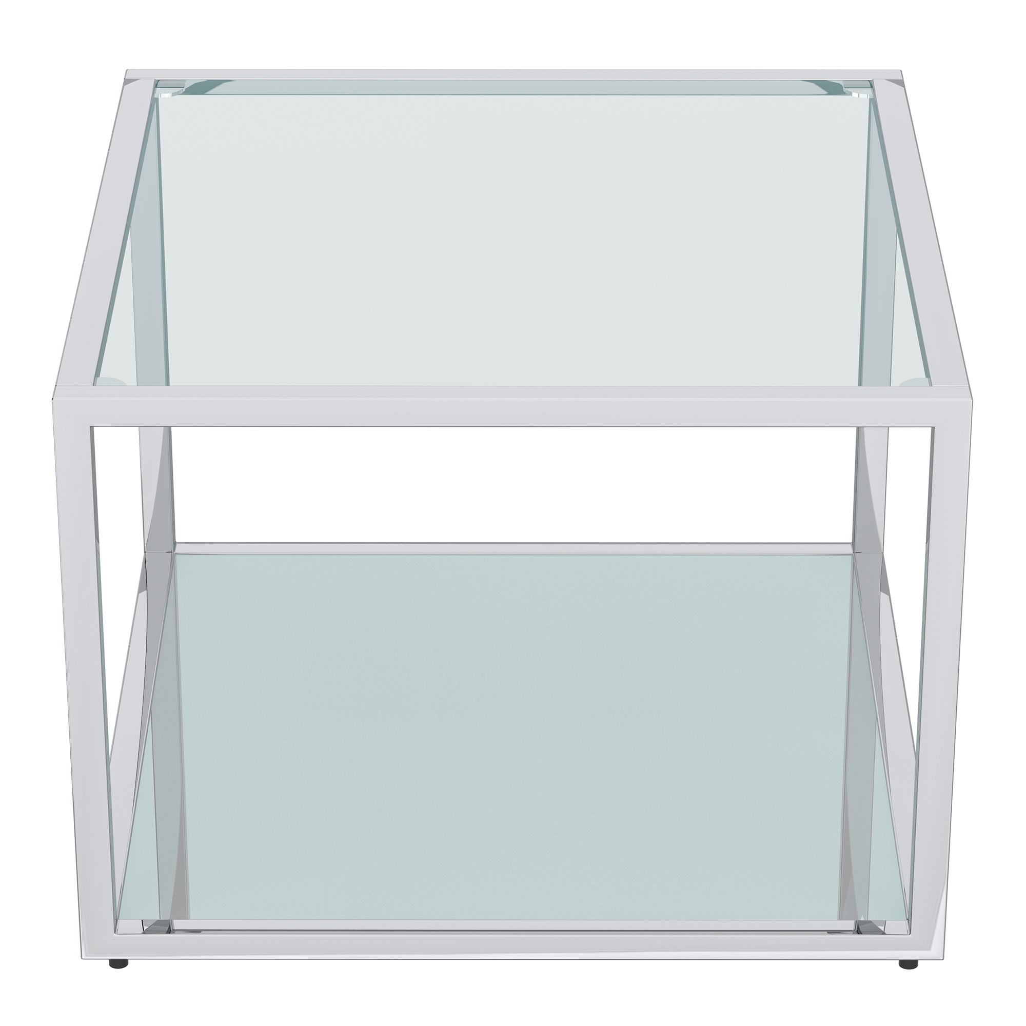 Casini Coffee Table - Small Silver Contemporary Modular-DECOROLALA