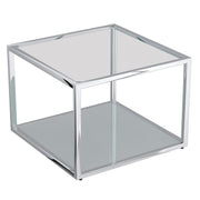 Casini Coffee Table - Small Silver Contemporary Modular-DECOROLALA