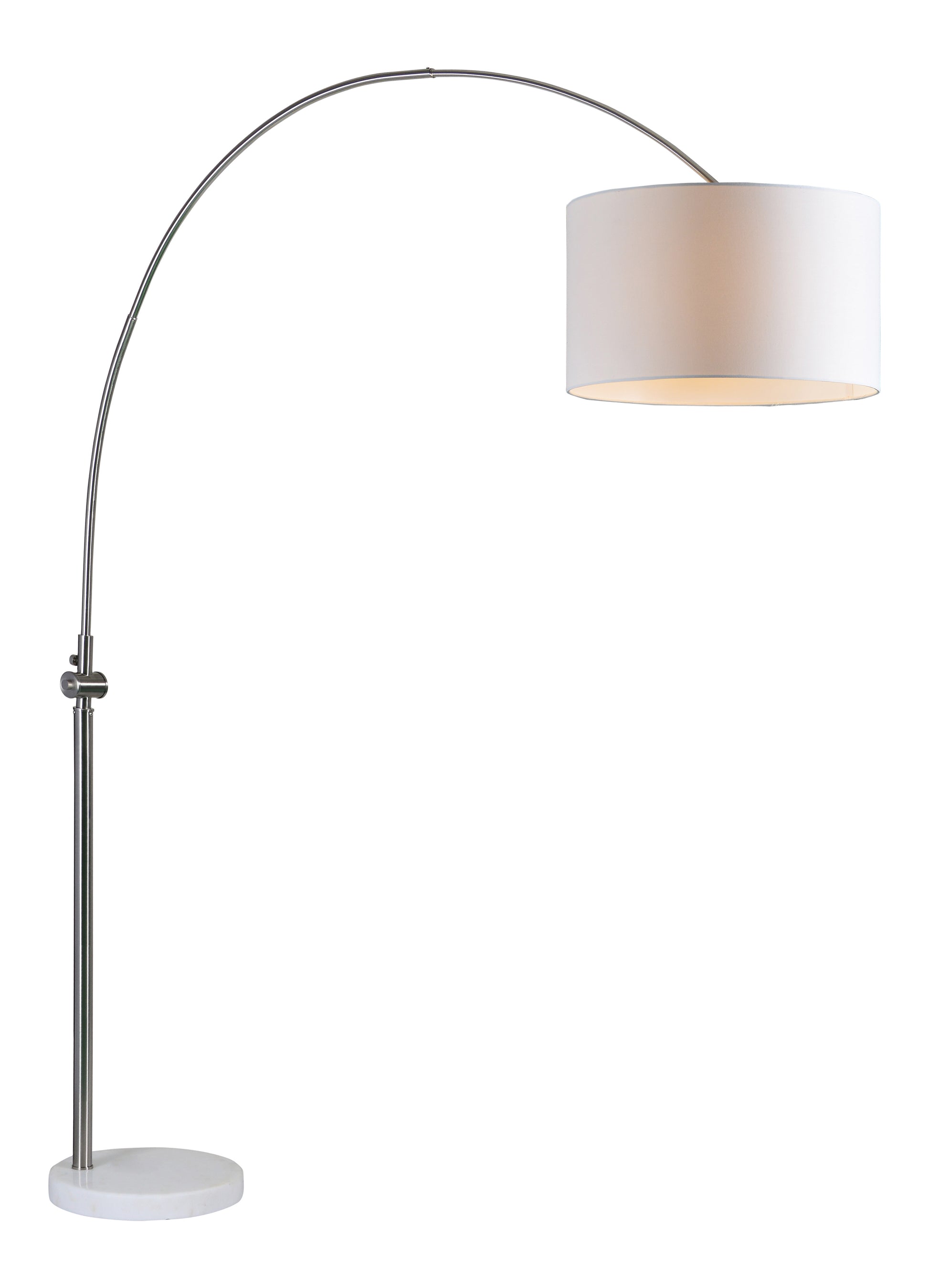 Cassell 82.5" Length Floor lamp, Nickel Plated-Floor lamp-DECOROLALA