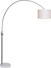 Cassell 82.5" Length Floor lamp, Nickel Plated-Floor lamp-DECOROLALA