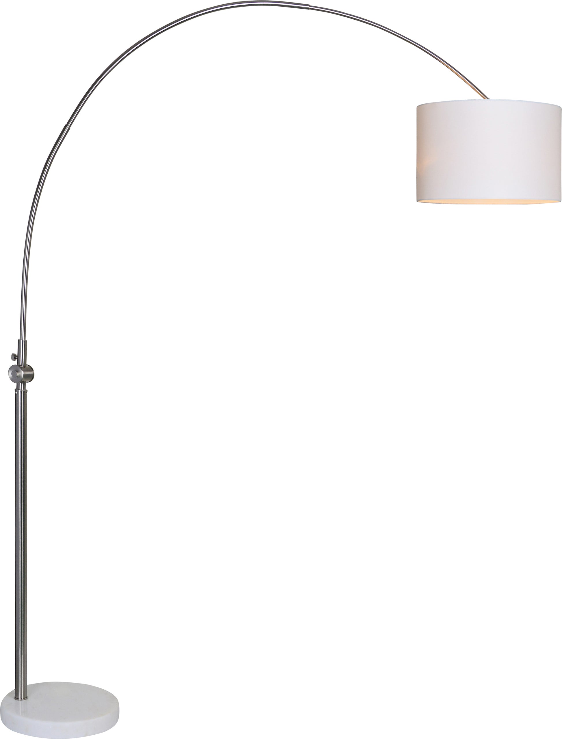 Cassell 82.5" Length Floor lamp, Nickel Plated-Floor lamp-DECOROLALA