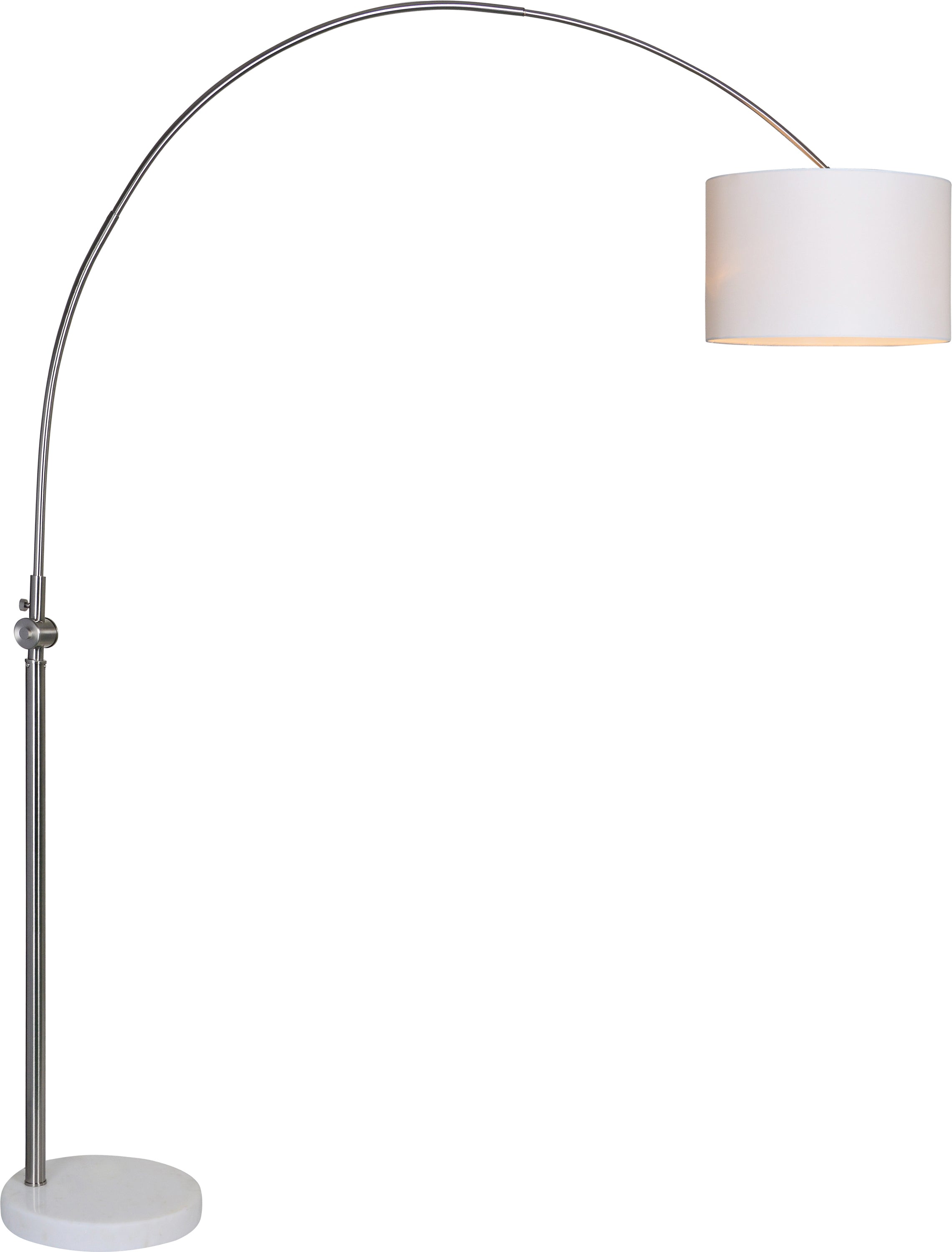 Cassell 82.5" Length Floor lamp, Nickel Plated-Floor lamp-DECOROLALA