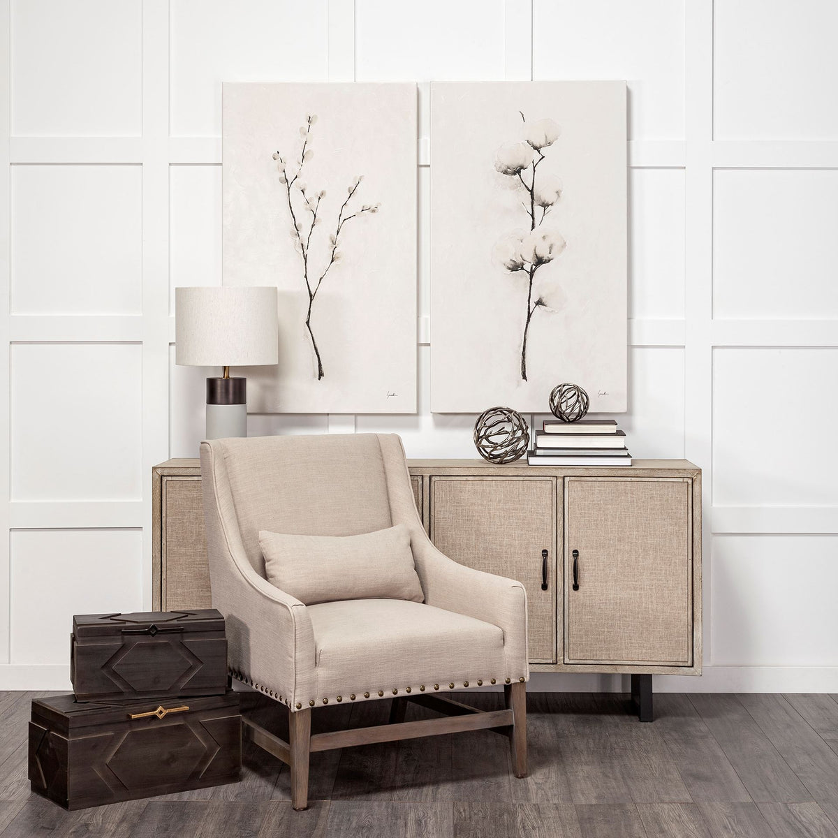 Cassia Set of 2 Brown Wooden Boxes-Boxes-DECOROLALA