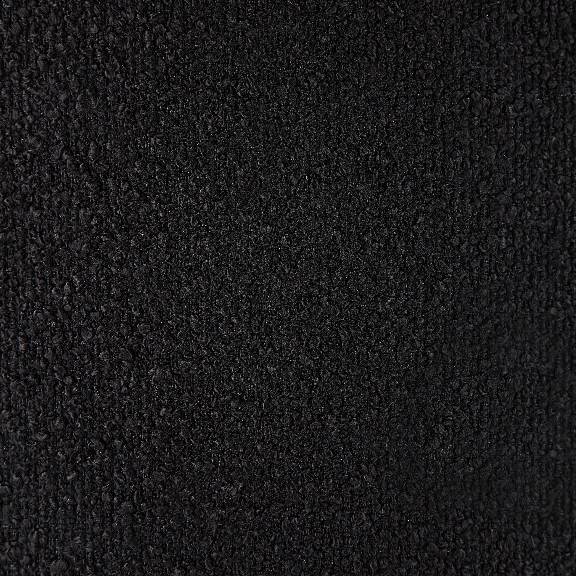 Castillo Indoor Boucle Ottoman, Black-Ottoman-DECOROLALA