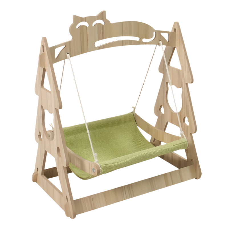 Cat Hammock Tree with Sisal Scratching Rope - 54.5cm Lounger Bed-Cat Furniture-DECOROLALA