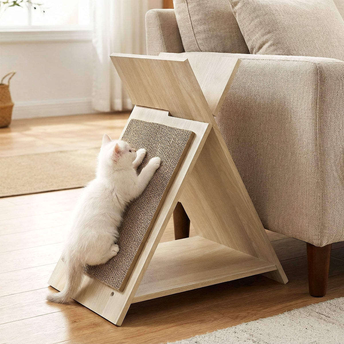 Cat Scratcher for Claw Sharpening and Furniture Protection-Natural-Cat Trees & Scratchers-DECOROLALA