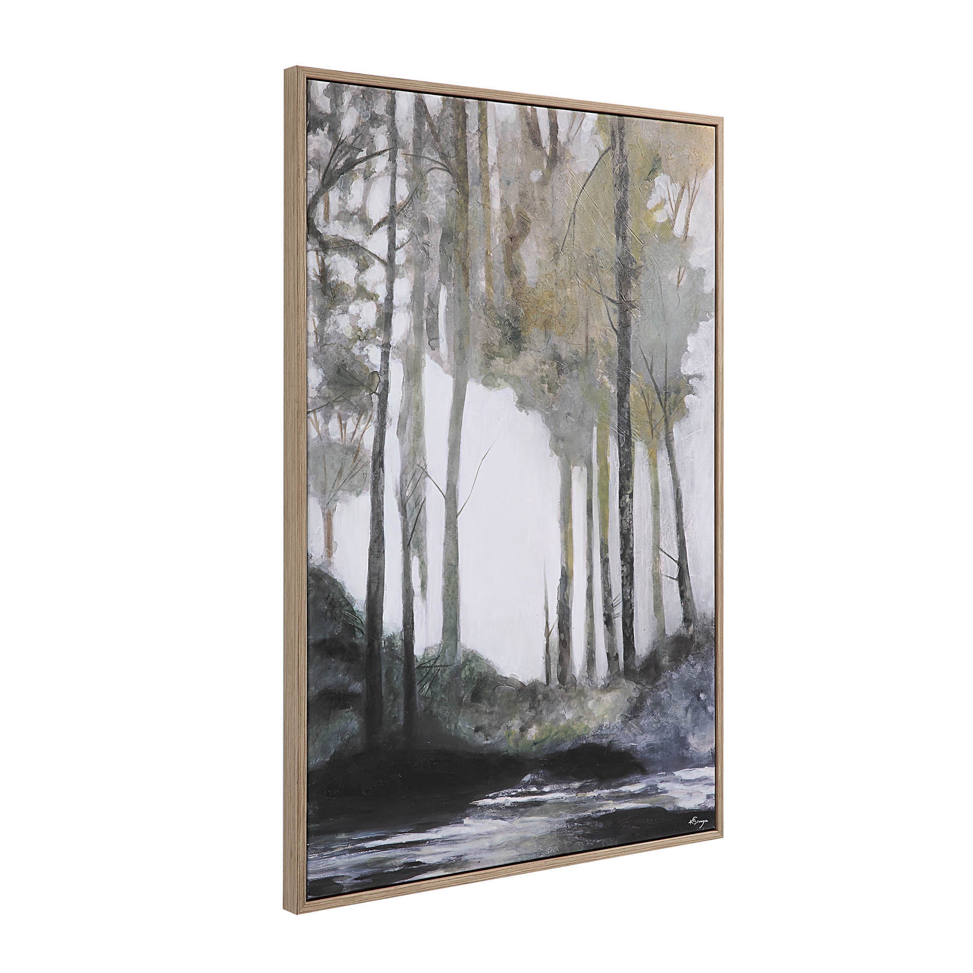 Catania 40" Wide Canvas Art, Grey-Canvas Art-DECOROLALA