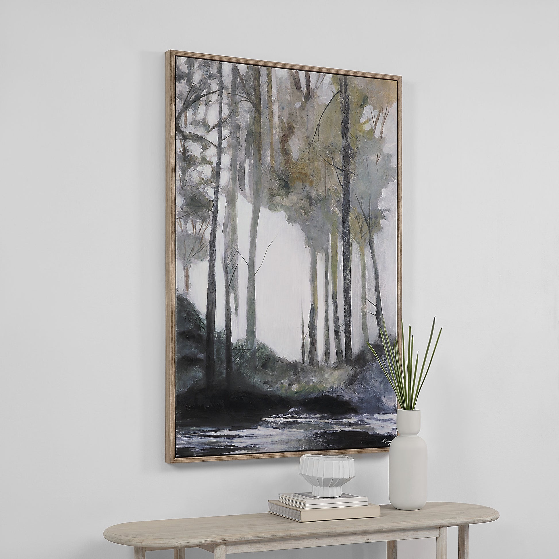 Catania 40" Wide Canvas Art, Grey-Canvas Art-DECOROLALA