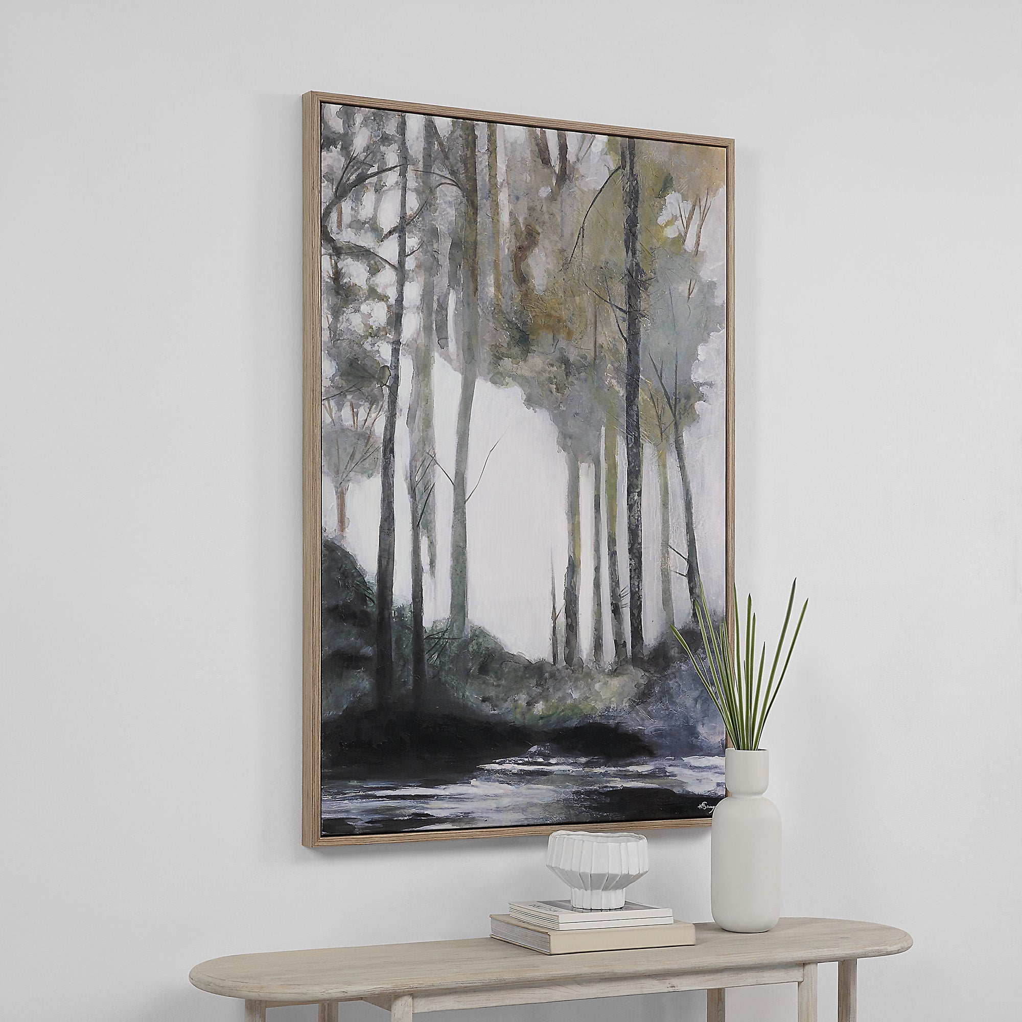 Catania 40" Wide Canvas Art, Grey-Canvas Art-DECOROLALA