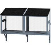 Catio Expandable Wooden Outdoor Cat Enclosure - Grey 51"L-DECOROLALA