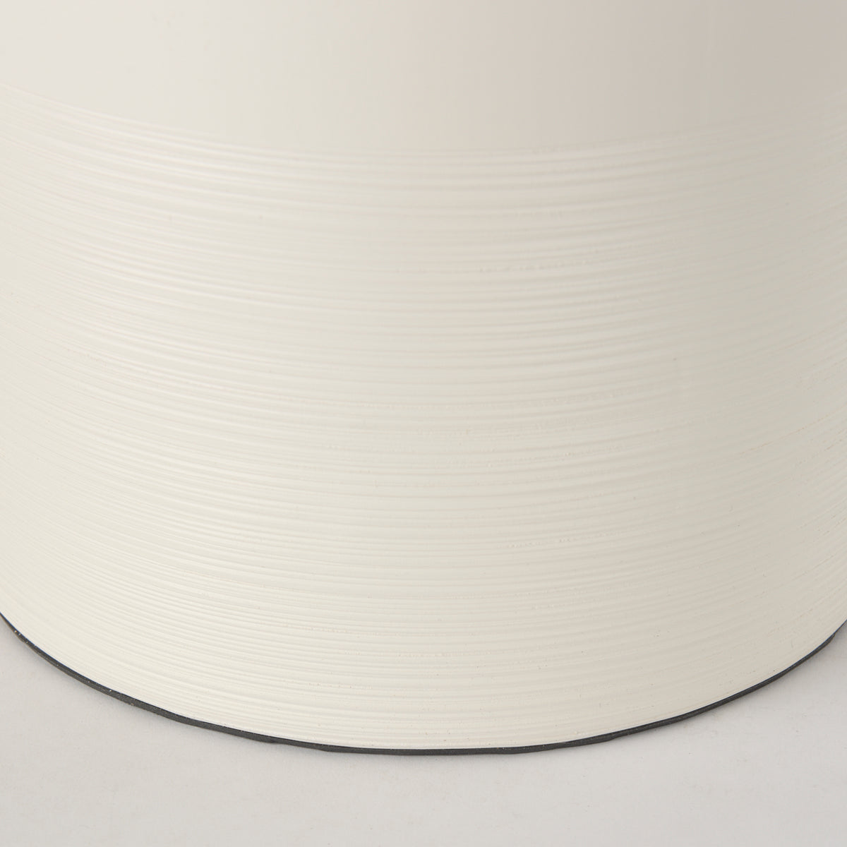 Cato 20.0L x 20.0W x 33.5H Cream Base W/White Shade Table Lamp-Table Lamps-DECOROLALA