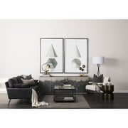 Catriona 17L x 17W x 20H Gold Accent Hourglass Table-Accent Tables-DECOROLALA