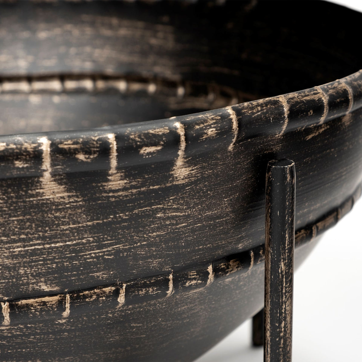 Cauldron (Set of 2) Brown Metal Bowls-Bowls-DECOROLALA