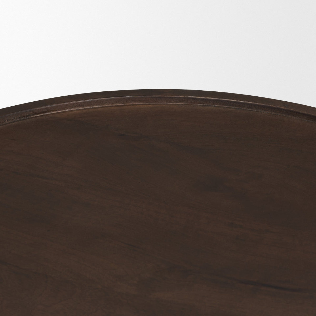 Cayson Dark Brown Sculptural Round Accent Table-Accent Tables-DECOROLALA